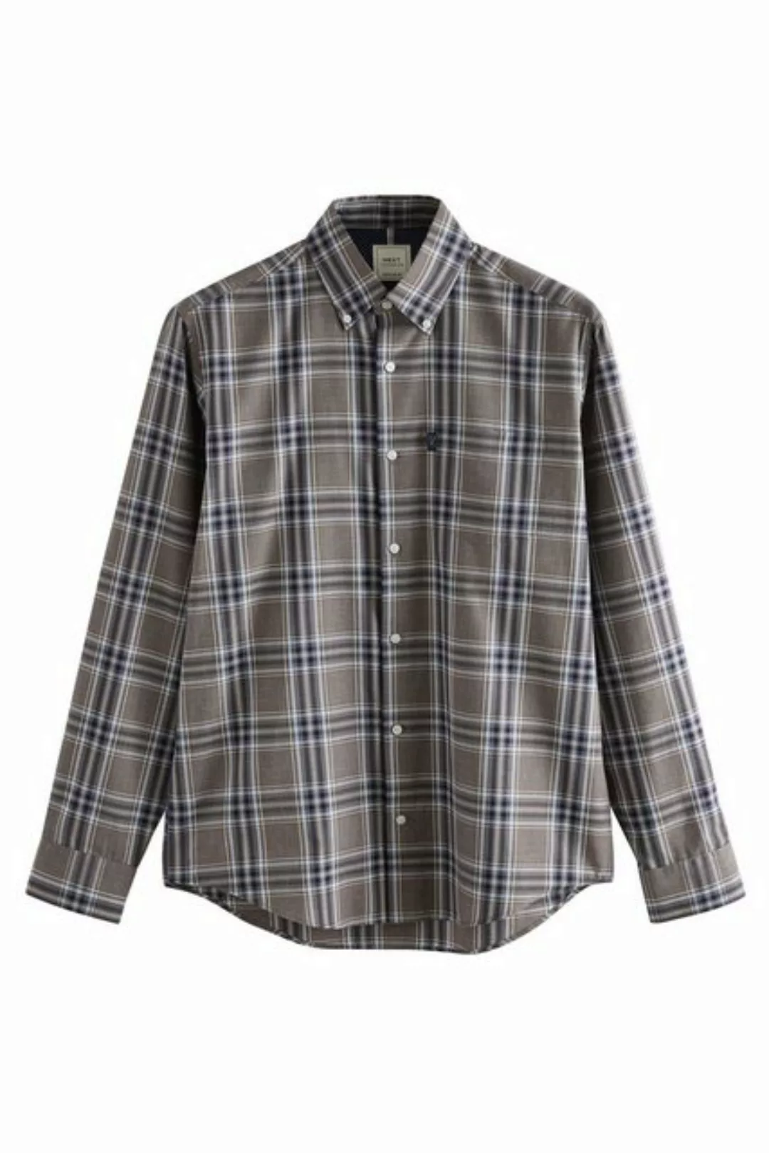 Next Langarmhemd Pflegeleichtes Button-Down-Oxford-Hemd (1-tlg) günstig online kaufen