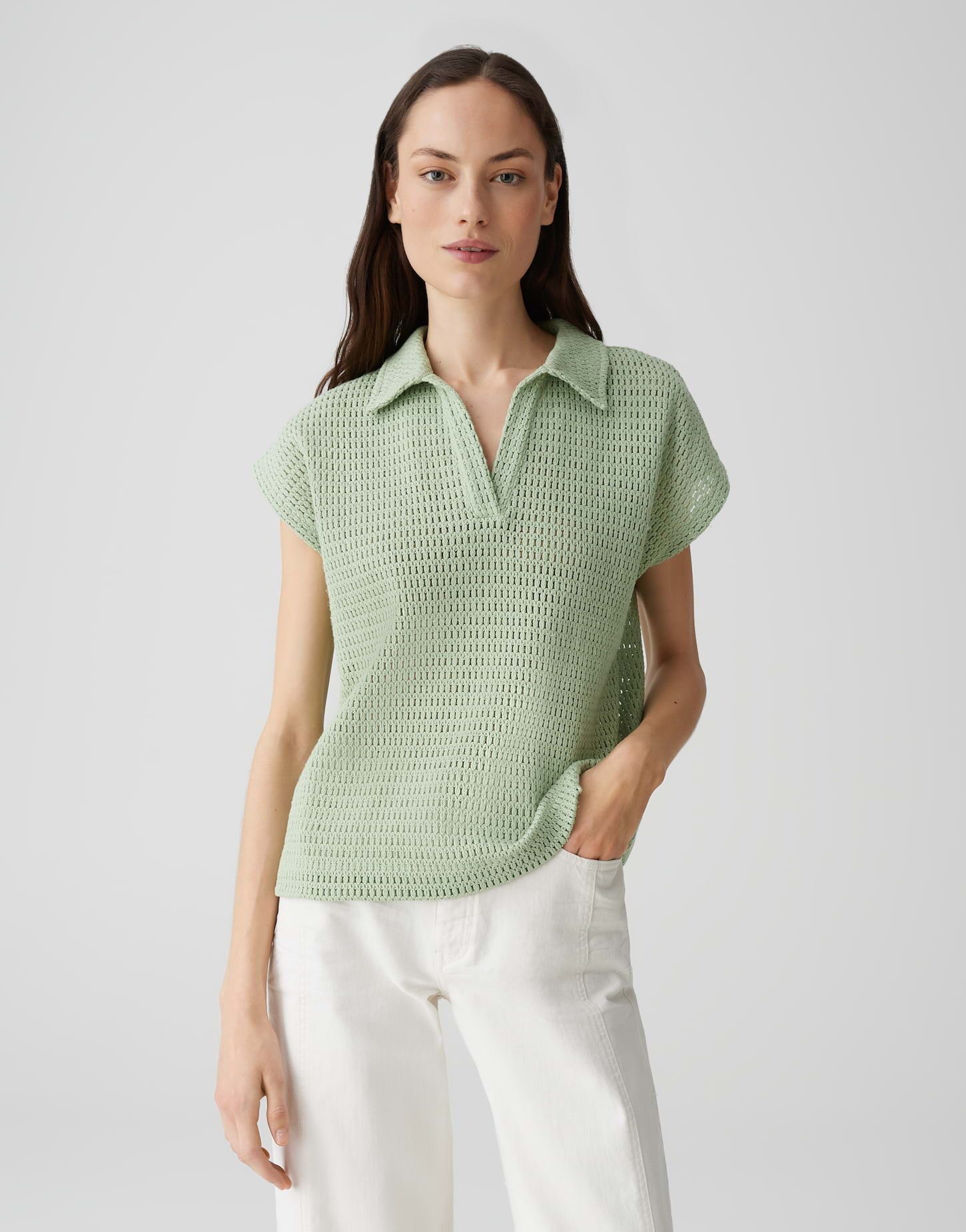 OPUS Poloshirt SOMONA Regular in Crochet günstig online kaufen
