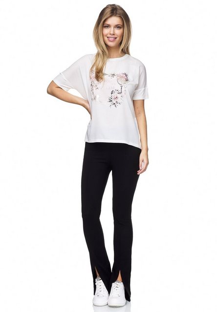 Decay T-Shirt mit tollem Blumenkranz-Motiv günstig online kaufen