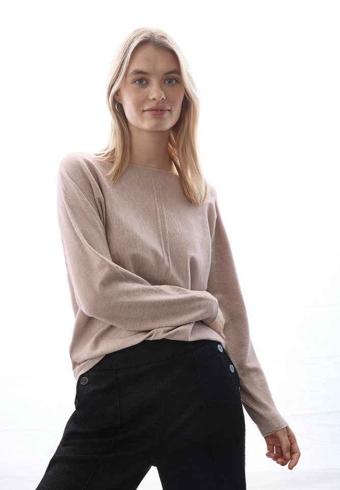 STREET ONE Strickpullover im Dolman-Stil, mit U-Boot-Ausschnitt günstig online kaufen