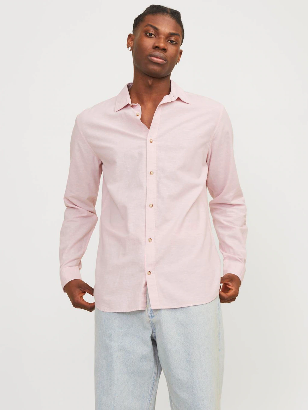 Jack & Jones Langarmhemd "JJESUMMER LINEN BLEND SHIRT LS SN" günstig online kaufen