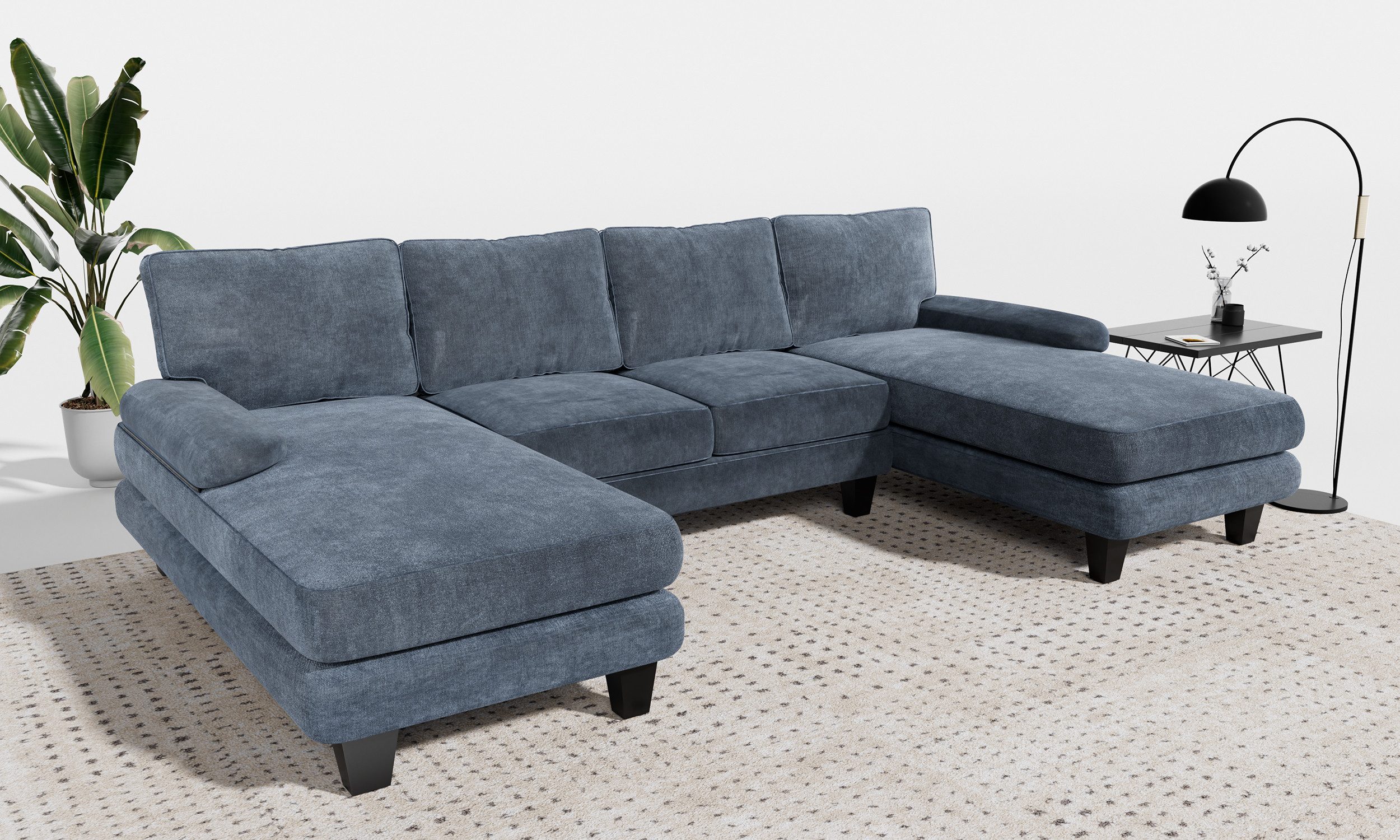 HOMALL Ecksofa Ecksofa mit Abnehmbarer Sofabezug, günstig online kaufen
