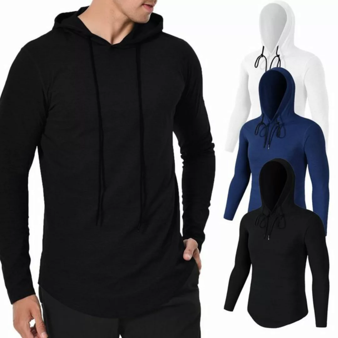 MEETYOO Kapuzensweatshirt Herren Kapuzenpullover Hoodie Langarm Shirts (Spo günstig online kaufen