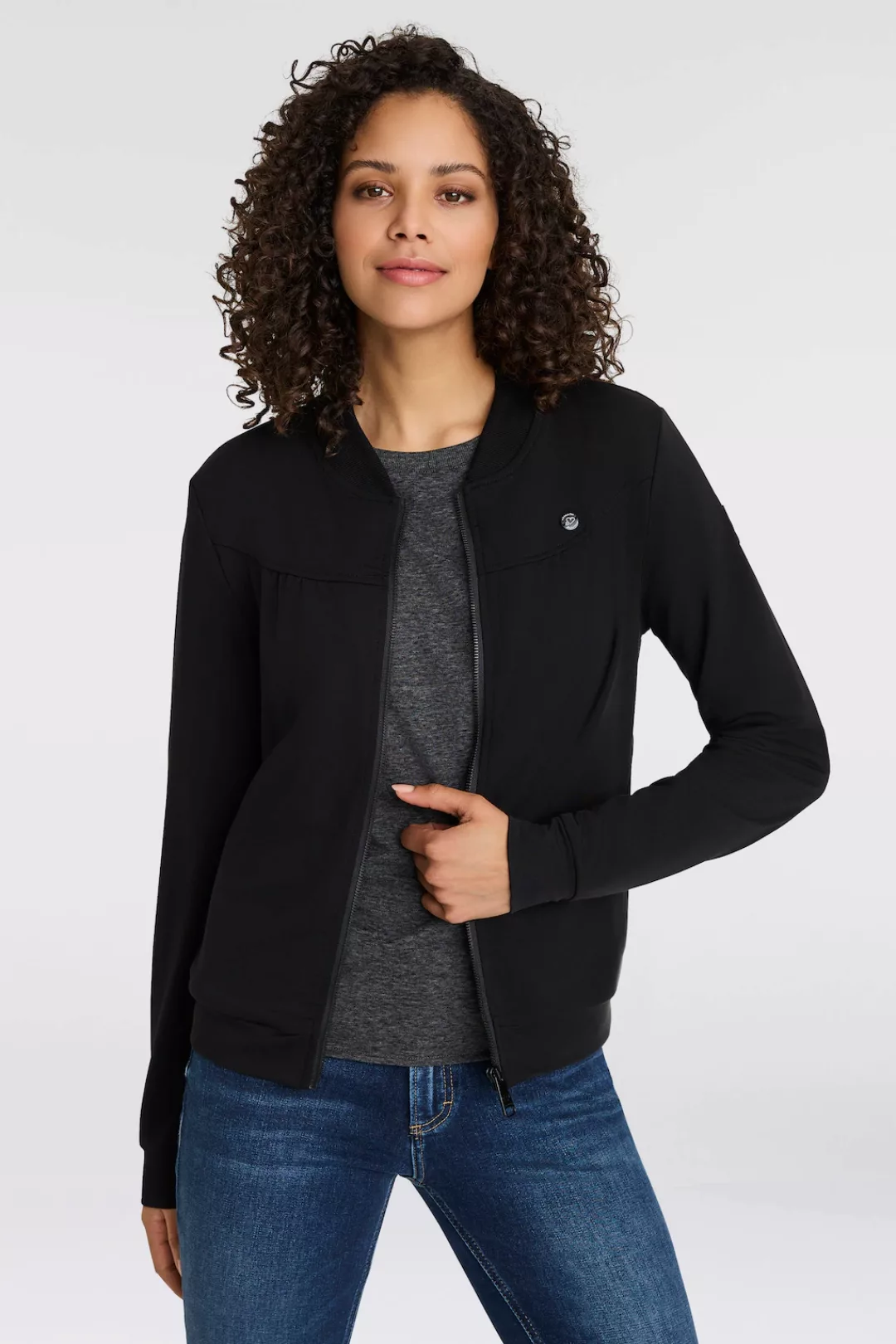Ragwear Sweatjacke "KENIA CORE", mit Logo und gerafften Details günstig online kaufen