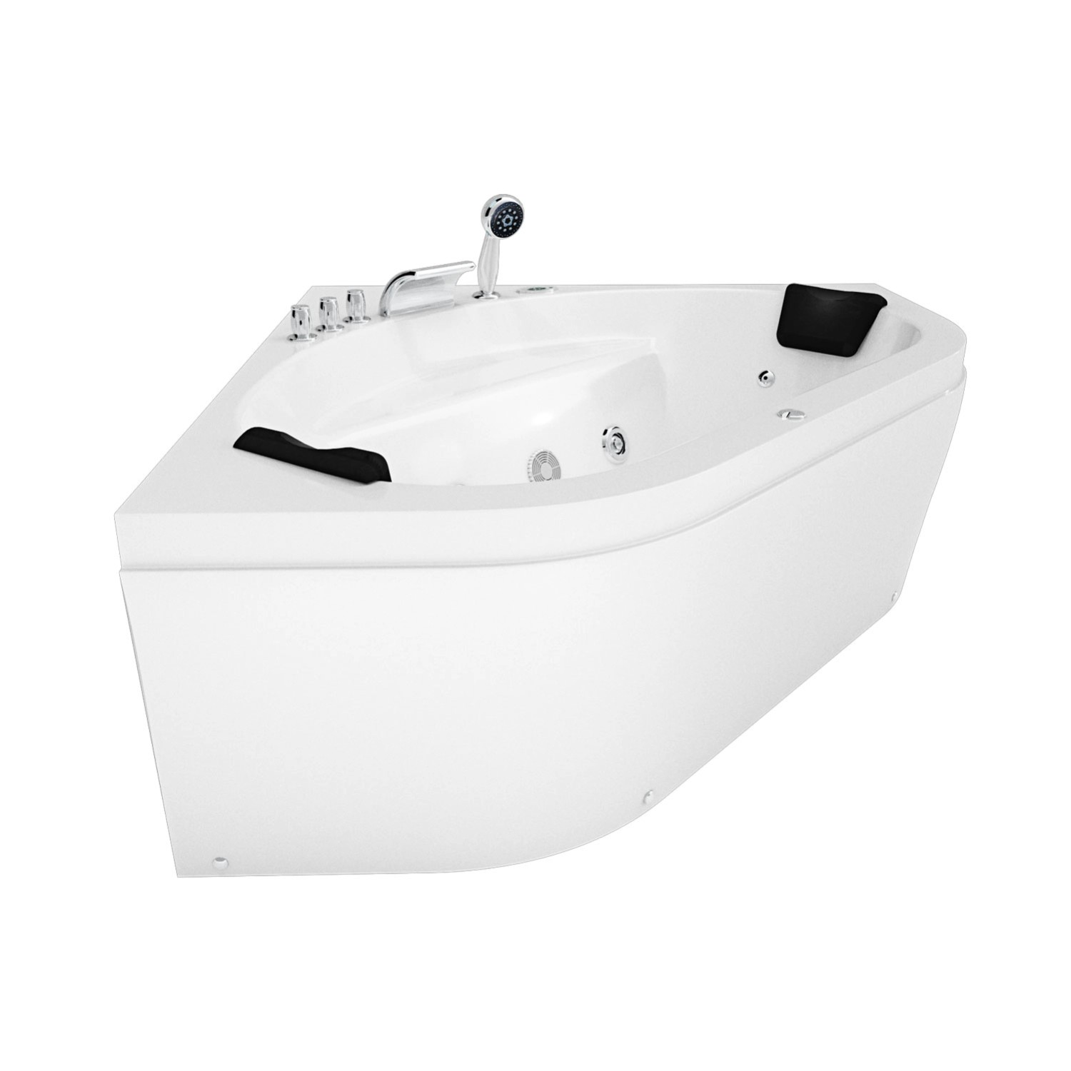 AcquaVapore Whirlpool Pool Badewanne Eckwanne Wanne W20R-SC 140x140 mit Rad günstig online kaufen