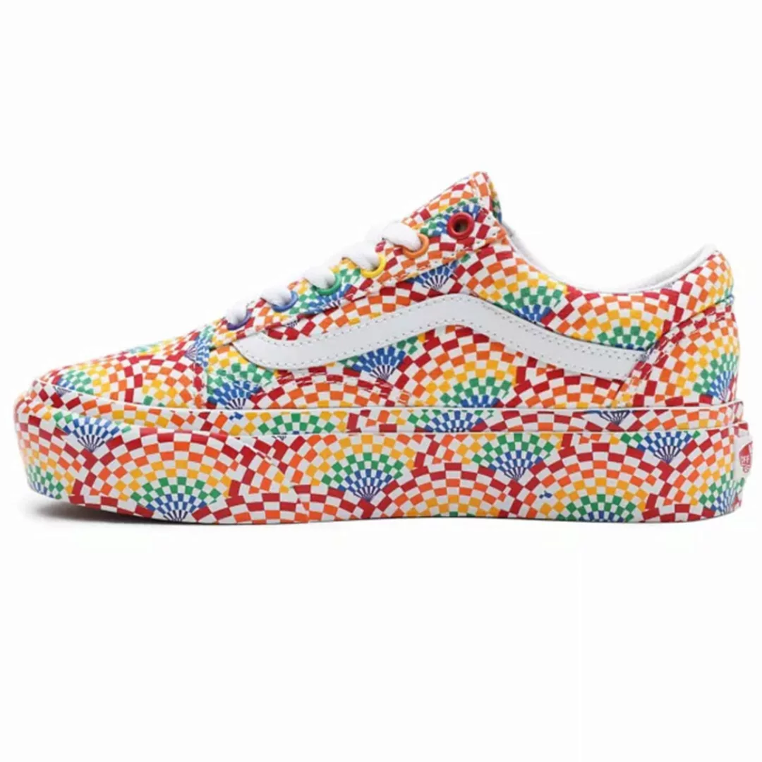 Vans Old Skool Platform Pride Multi True White günstig online kaufen