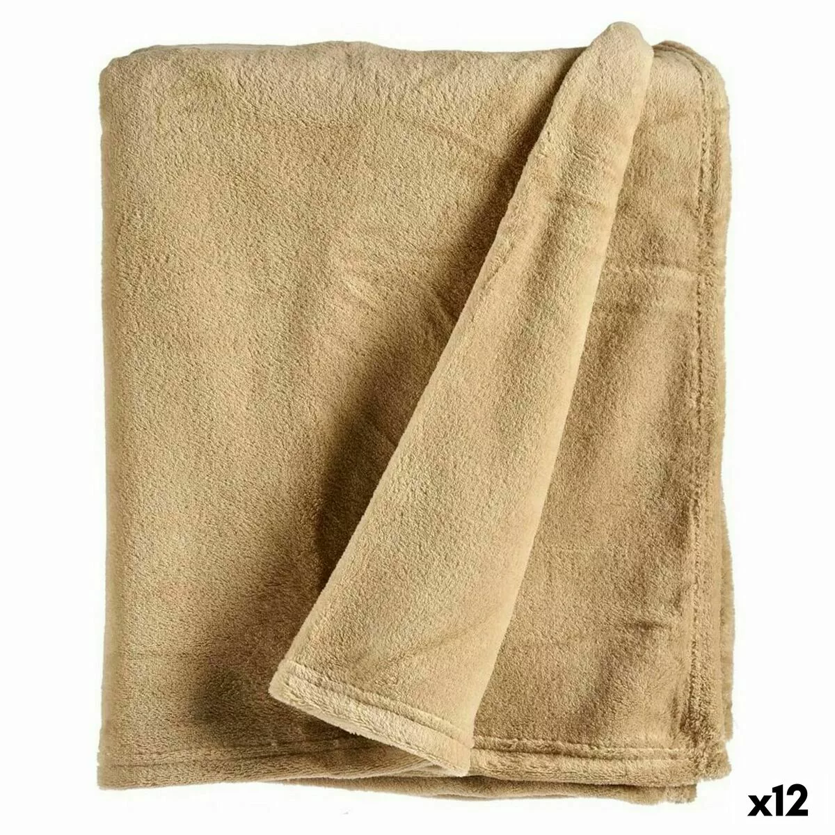 Fleece-decke Beige (125 X 0,5 X 150 Cm) (12 Stück) günstig online kaufen