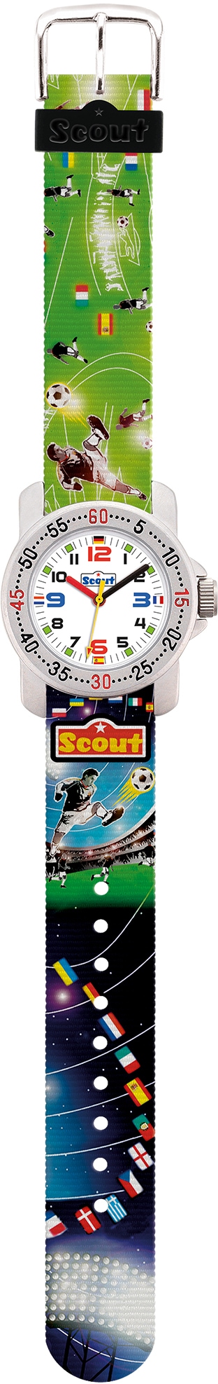 Scout Quarzuhr "Fußballuhr, Action Boys, 280376026", Fußballmotiv, Lernuhr, günstig online kaufen