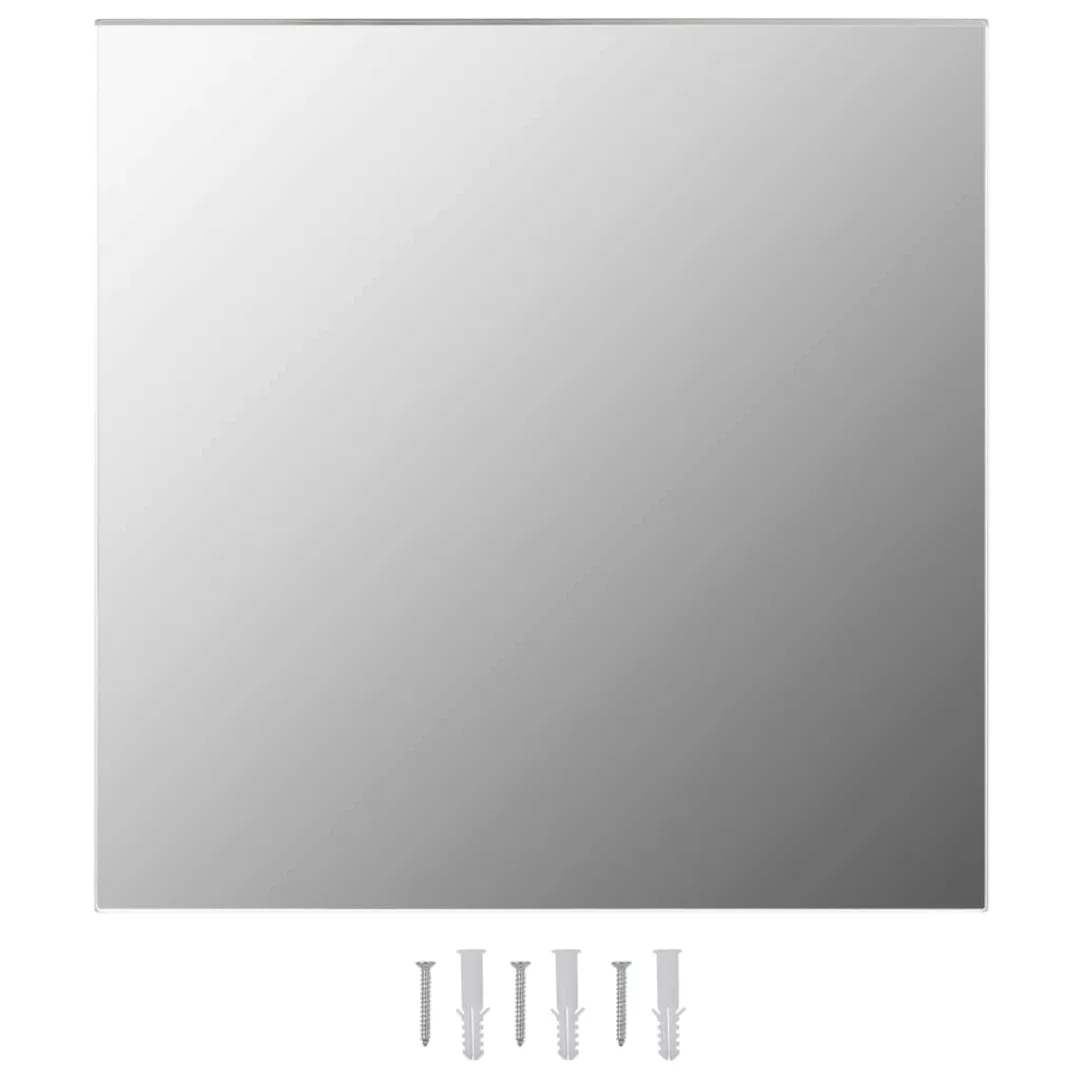 Wandspiegel 2 Stk. 60x60 Cm Quadratisch Glas günstig online kaufen