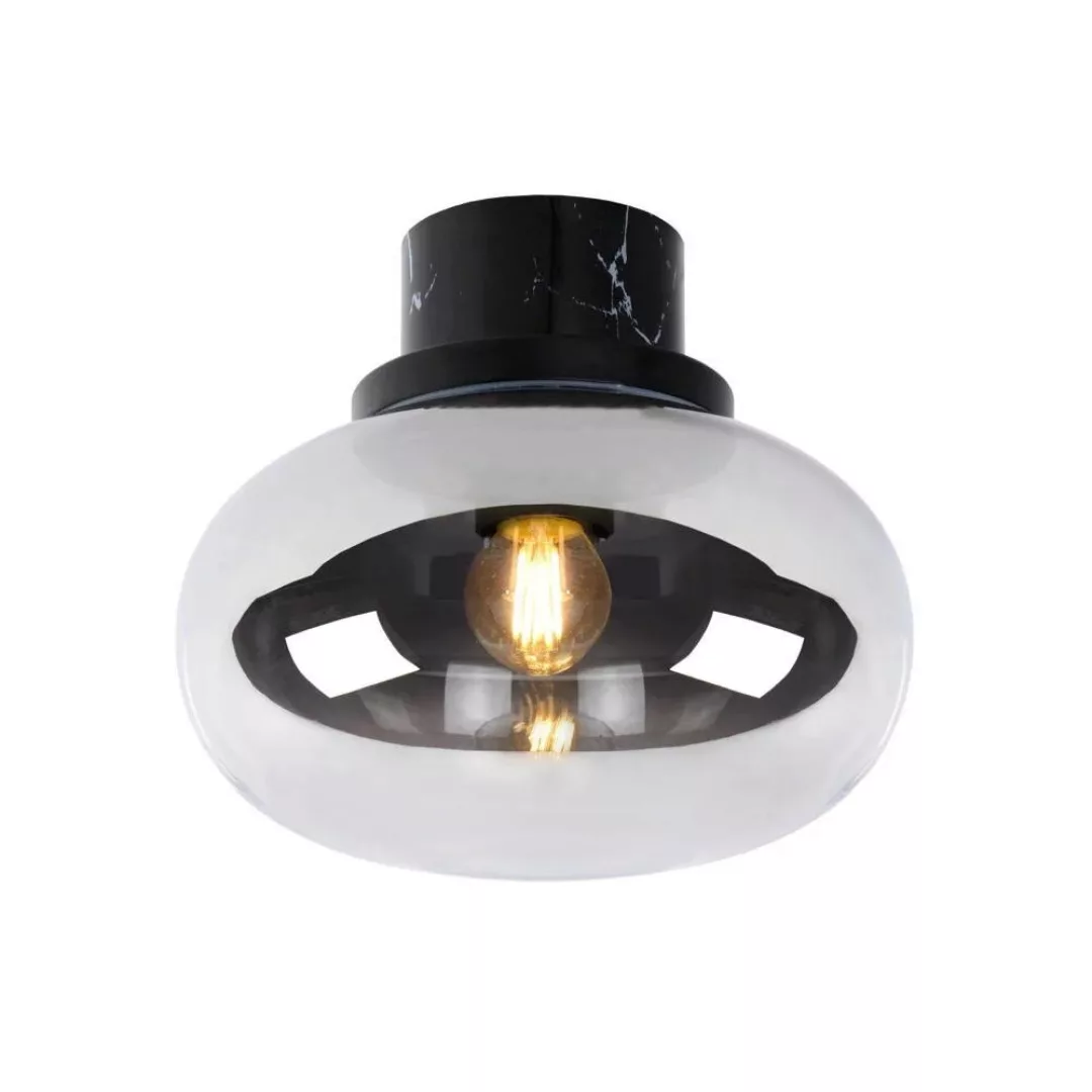 Decken- und Wandleuchte Lorena in Schwarz E27 IP44 230mm günstig online kaufen