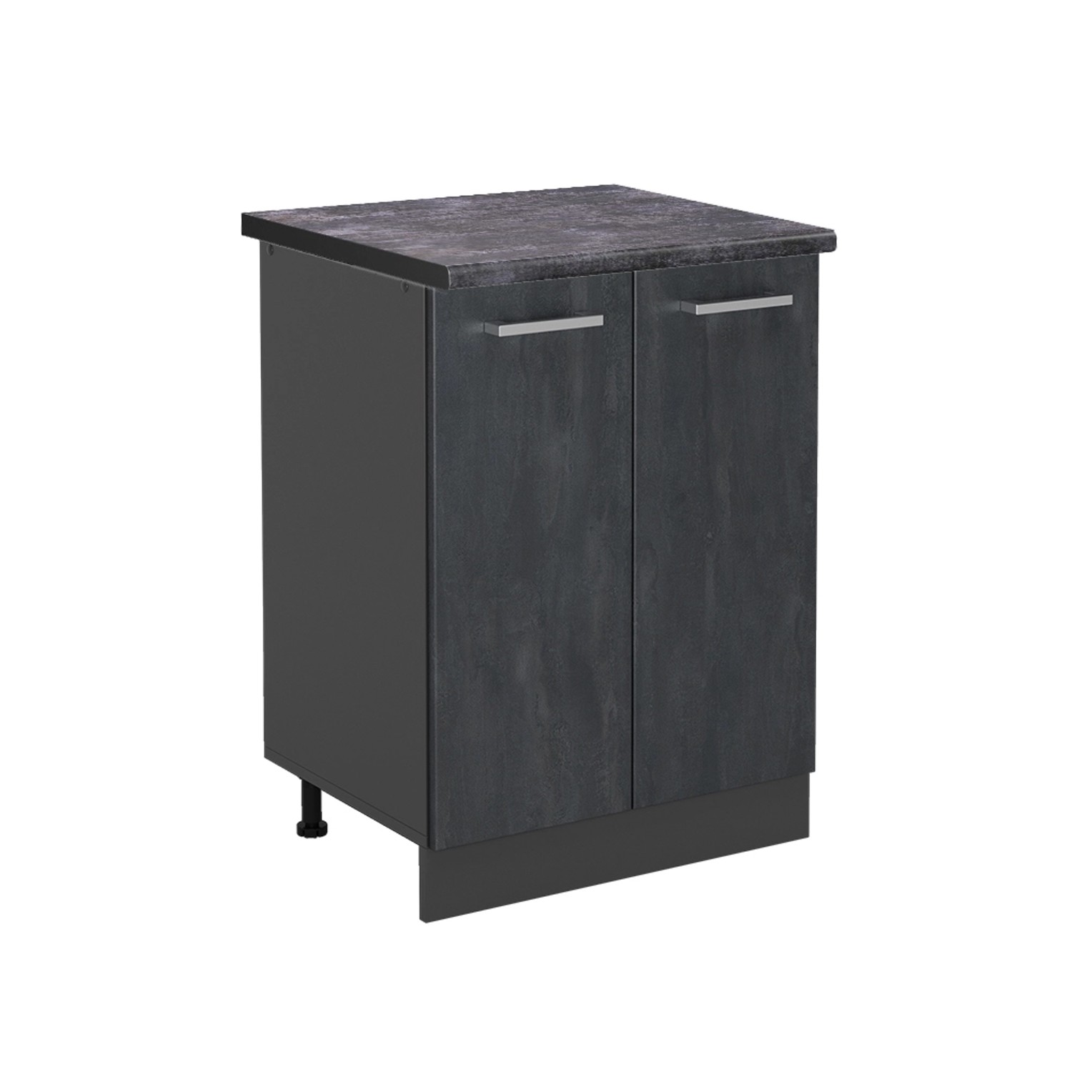Vicco Unterschrank R-Line, Schwarz Beton/Anthrazit, 60 günstig online kaufen