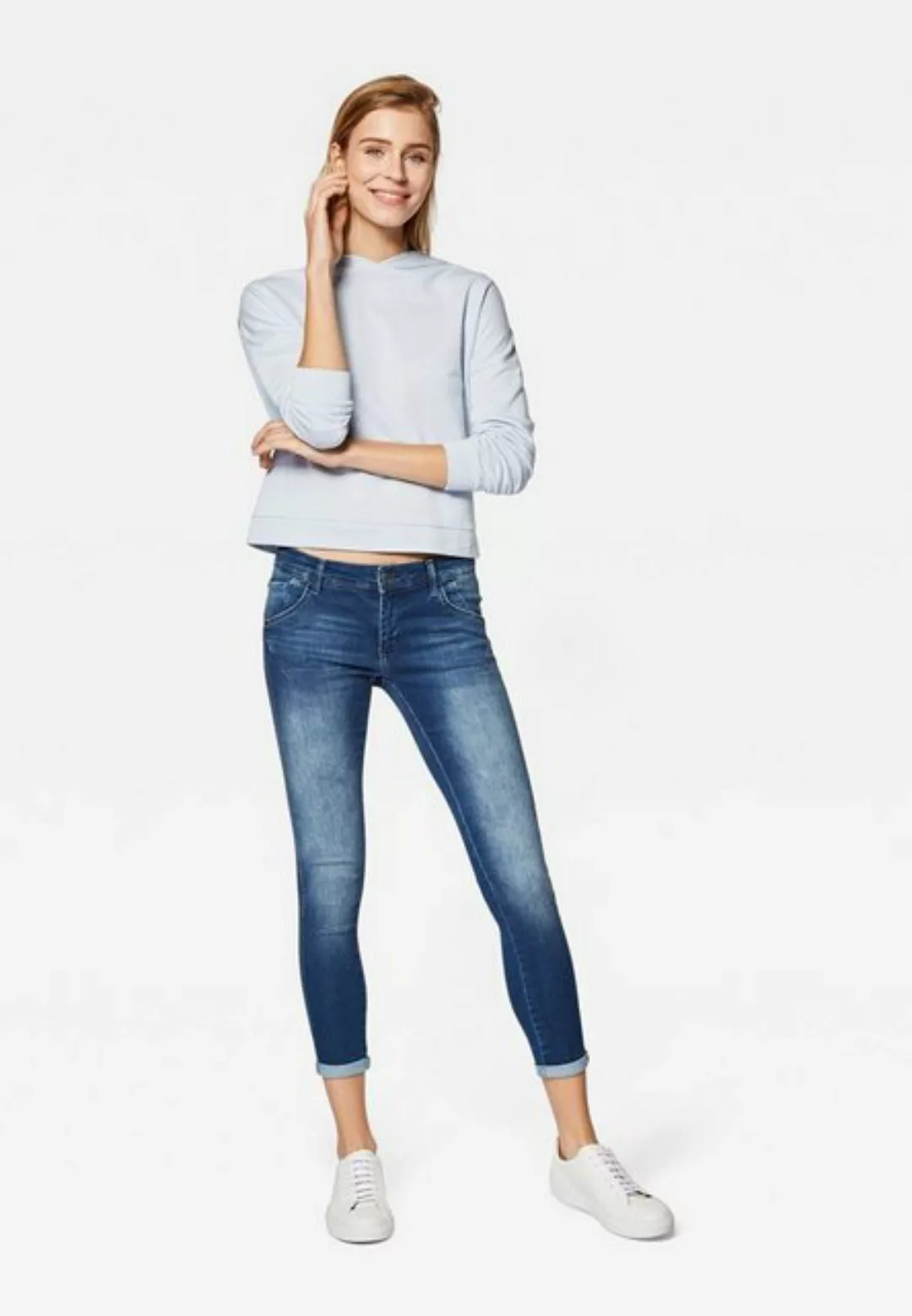 Mavi Damen Jeans Lexy - Super Skinny Fit - Blau - Mid Brushed Glam günstig online kaufen