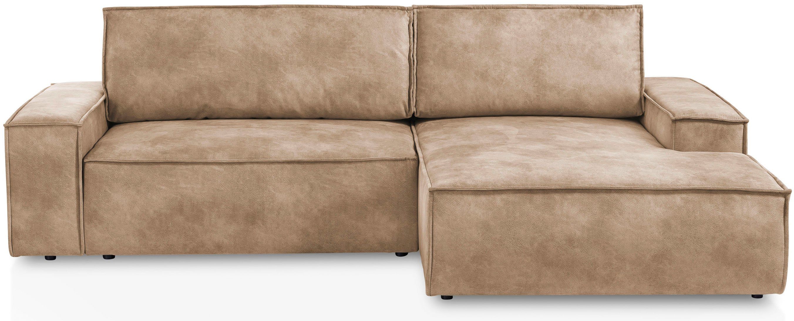 Home affaire Ecksofa SHERWOOD Schlafsofa 267 cm, L-Form, Schlaffunktion mit günstig online kaufen