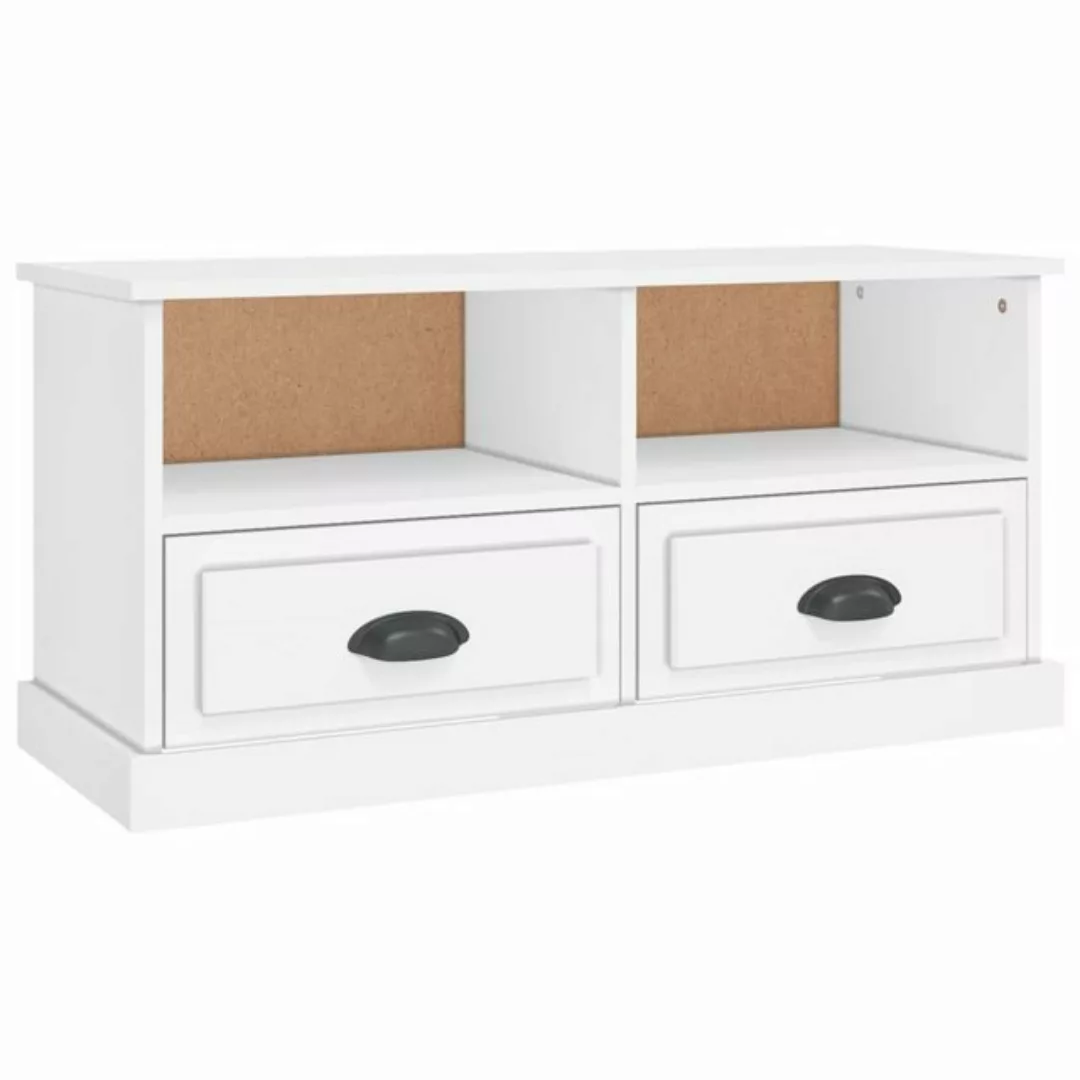 furnicato TV-Schrank Weiß 93x35,5x45 cm Holzwerkstoff günstig online kaufen