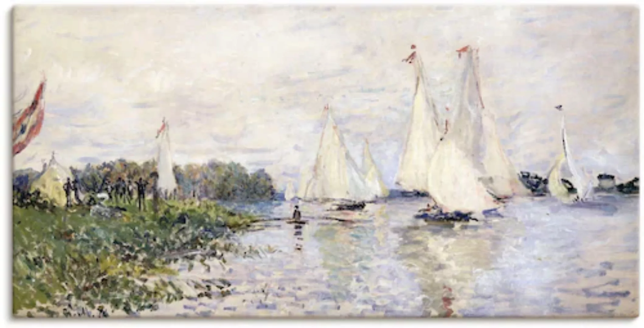 Artland Leinwandbild "Regatta in Argenteuil. 1874", Gewässer, (1 St.), auf günstig online kaufen