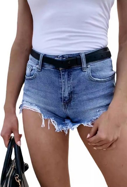 CHENIN Jeansshorts Damen-jeansshorts mit stretch-saum Weiche, atmungsaktive günstig online kaufen