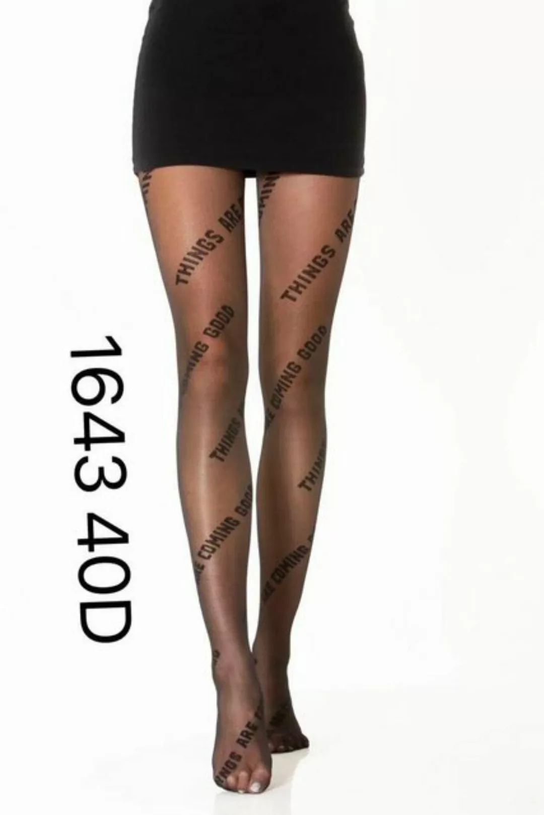 cofi1453 Leggings Damen Strumpfhose 40 Den durchsichtig beschriftet Baumwol günstig online kaufen