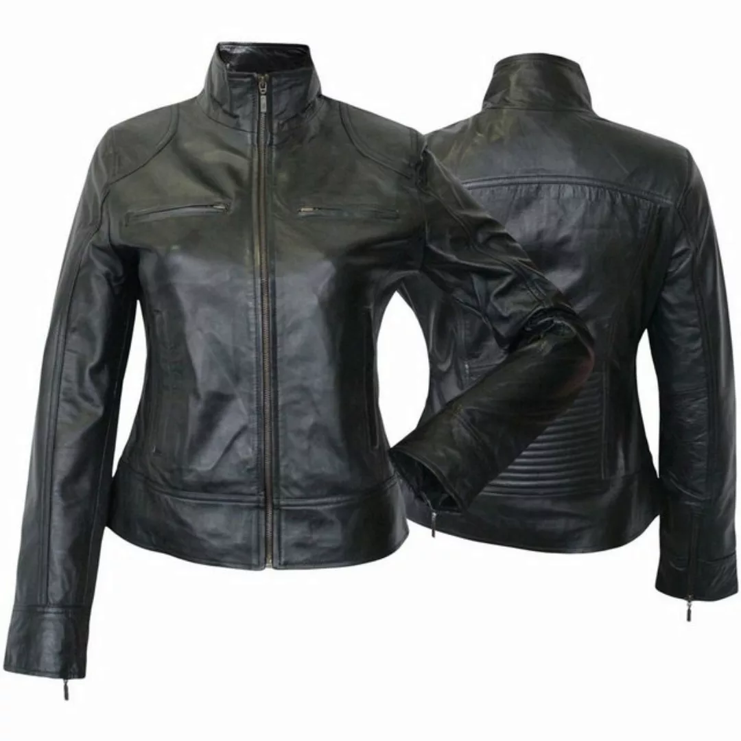 German Wear Lederjacke Trend 408J schwarz Damen Lederjacke Jacke aus Lamm N günstig online kaufen