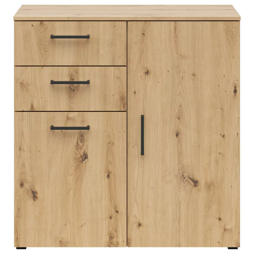 Kommode Multi-Stauraum Typ 26 Eiche Artisan Nachbildung B/H/T: ca. 80x83x40 günstig online kaufen