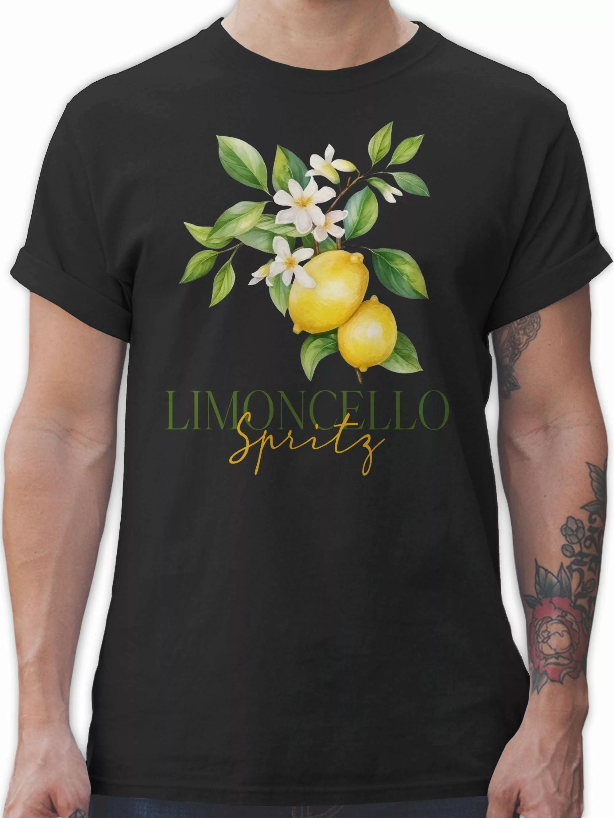 Shirtracer T-Shirt Limoncello Spritz, Italien-Fans, Italienischer günstig online kaufen