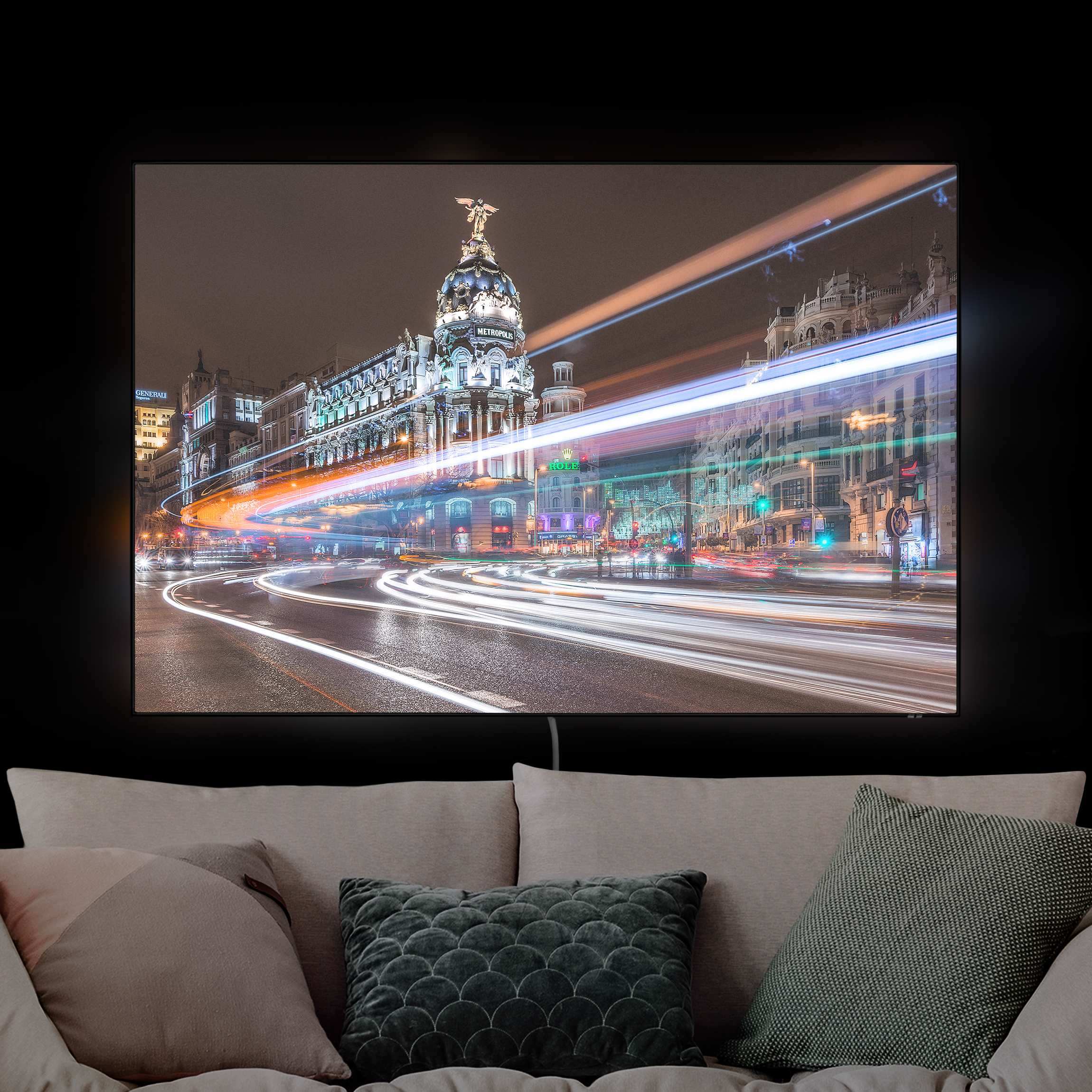 LED-Wechselbild Madrid Traffic günstig online kaufen