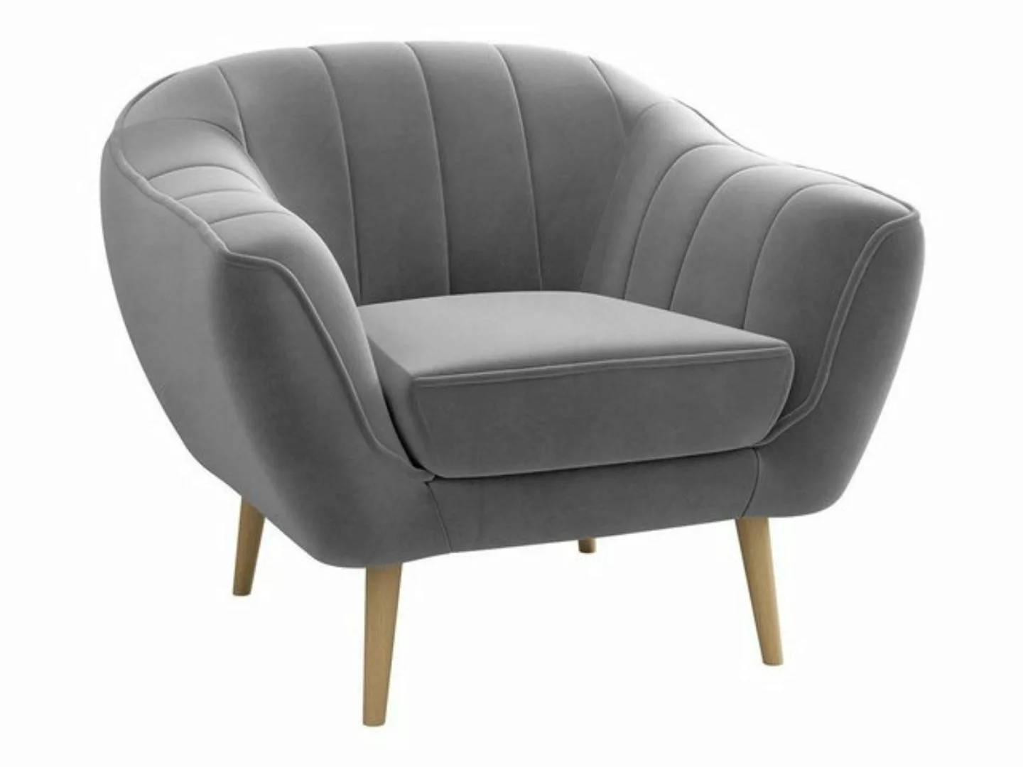 MKS MÖBEL Sofa Gaja, Set, Sessel, T30-Schaum, Buchenbeine, Holzbeine, Feder günstig online kaufen