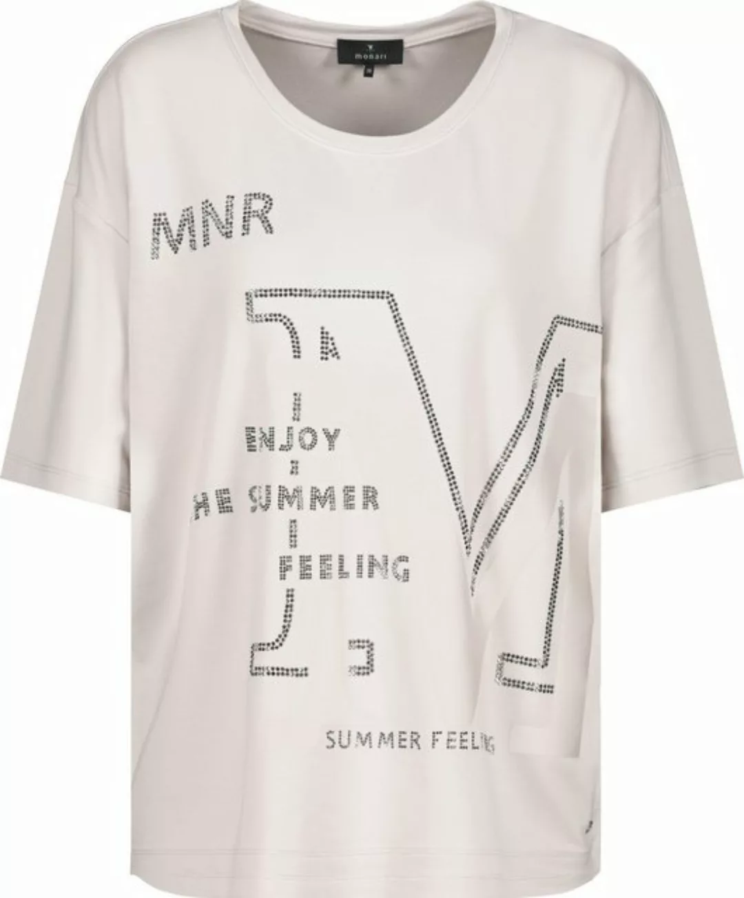 Monari Rundhalsshirt mit Glitzernieten günstig online kaufen