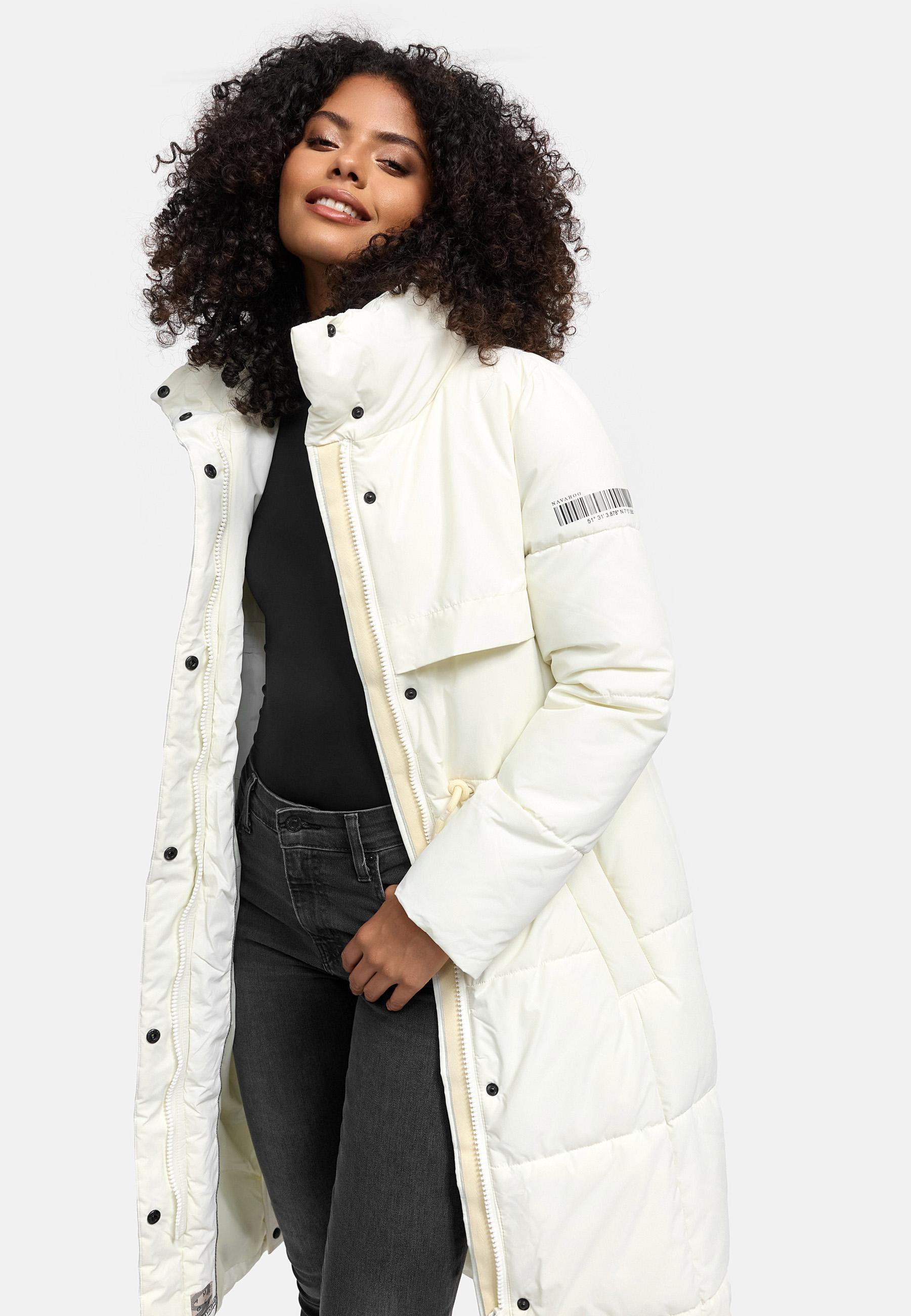 Navahoo Wintermantel "Der Wahnsinn 14", Damen Steppmantel mit Taillenzugban günstig online kaufen