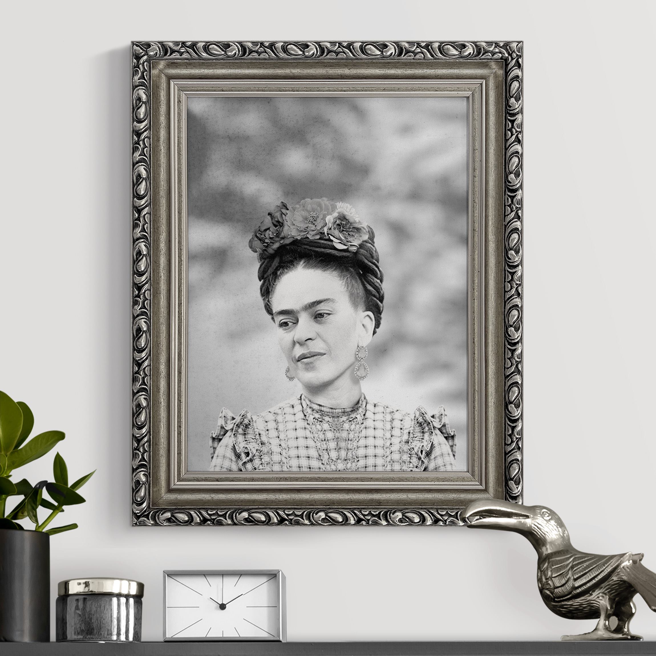 Gerahmtes Leinwandbild Frida Kahlo Portrait günstig online kaufen