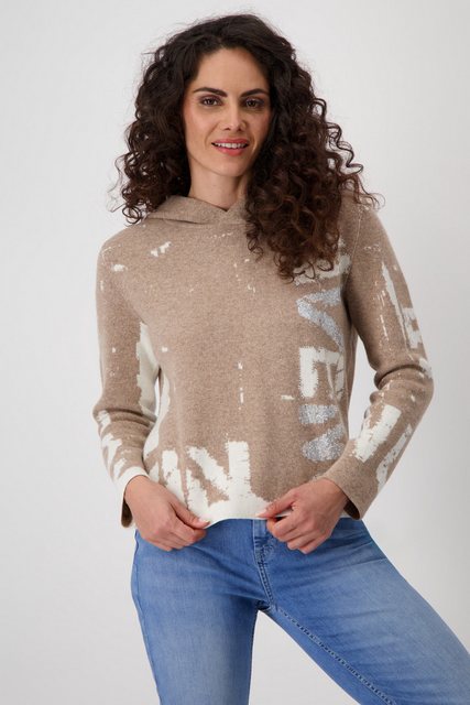 Monari Strickpullover mit Alloverprint günstig online kaufen