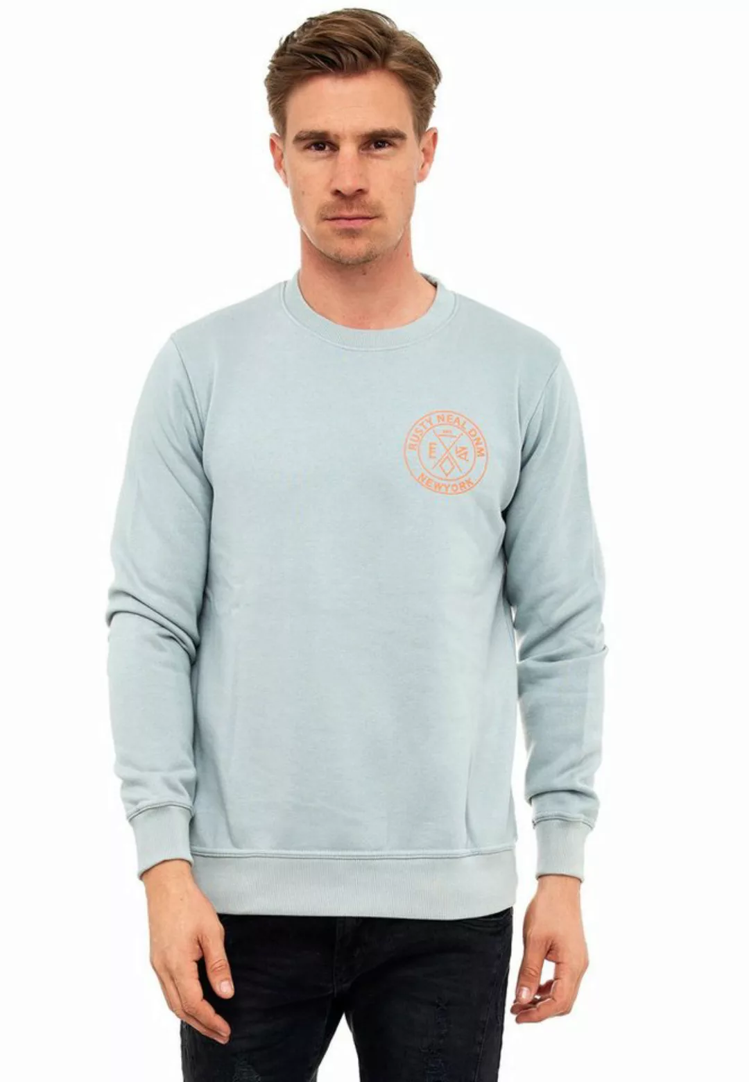 Rusty Neal Sweatshirt mit trendigem Rückenprint günstig online kaufen