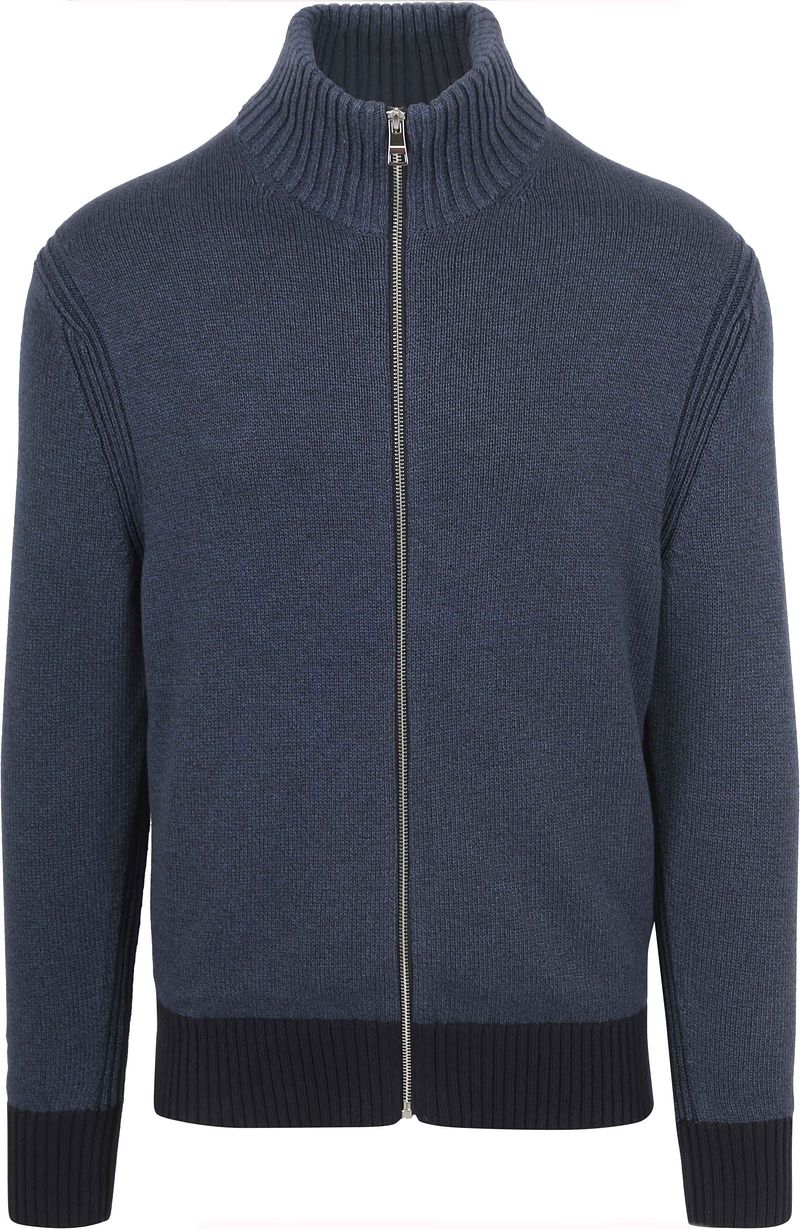 Tommy Hilfiger Strickjacke Mouliné Navy  - Größe XL günstig online kaufen