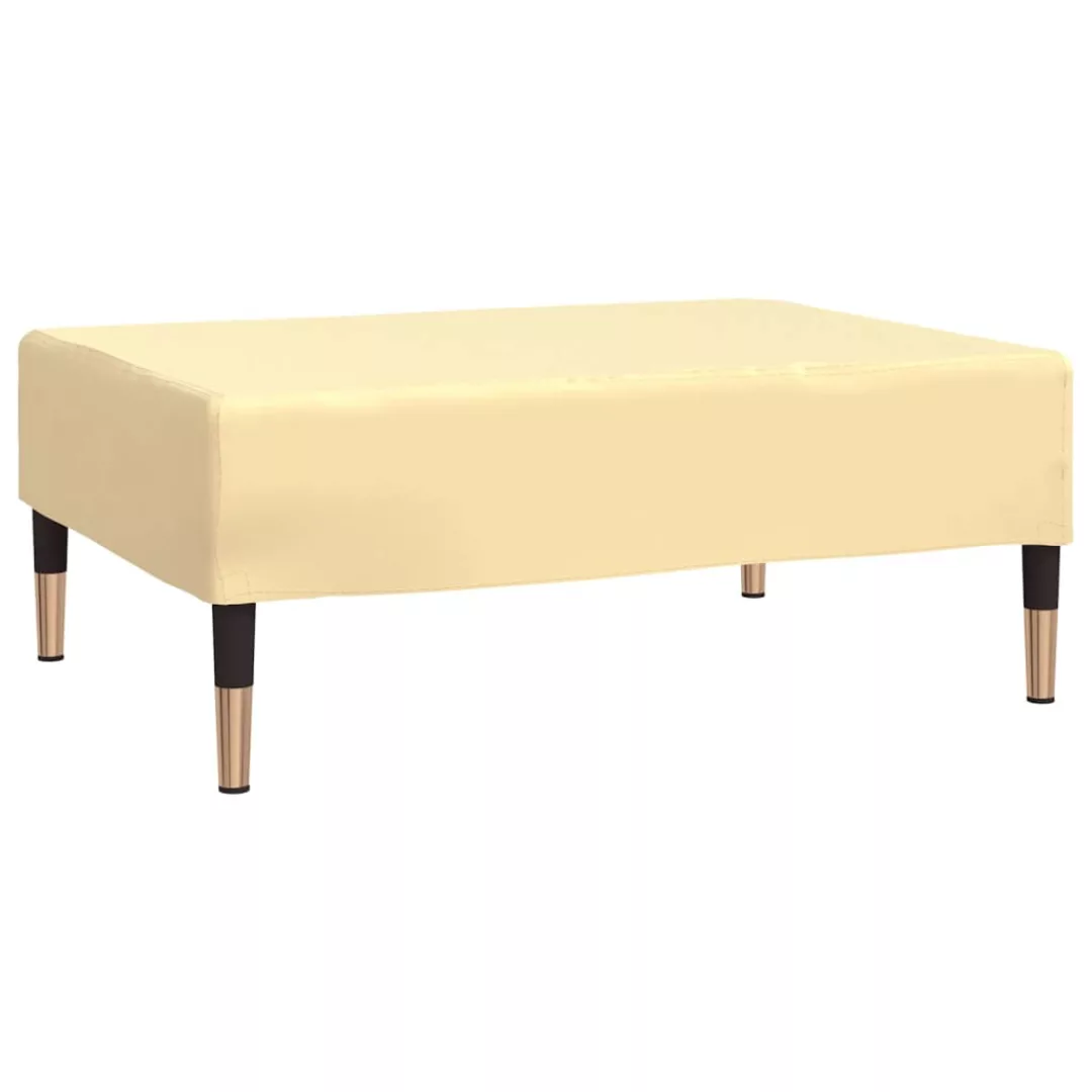 Fußhocker Creme 78x56x32 Cm Samt günstig online kaufen