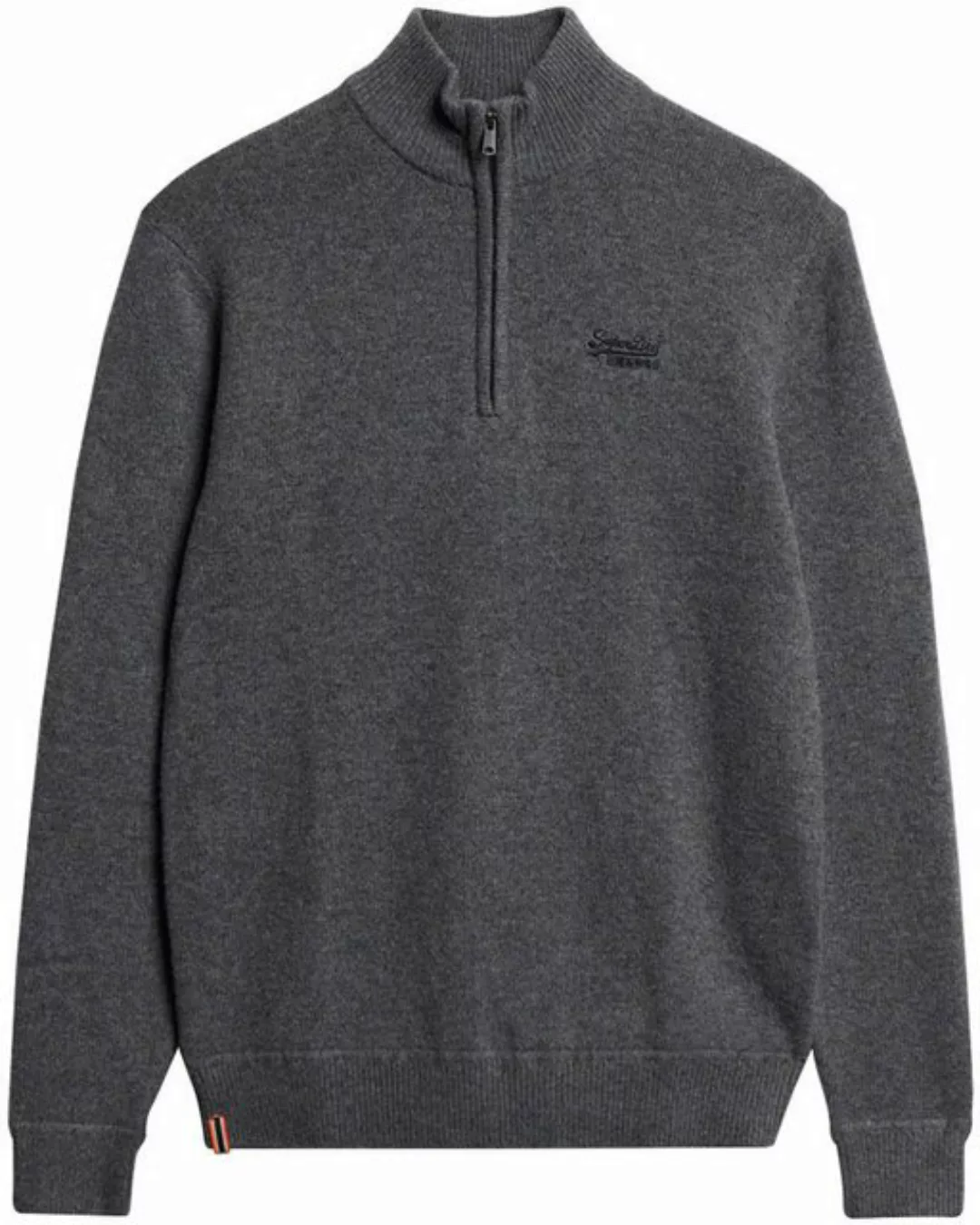 Superdry Strickpullover ESSENTIAL EMB KNIT HALF ZIP günstig online kaufen