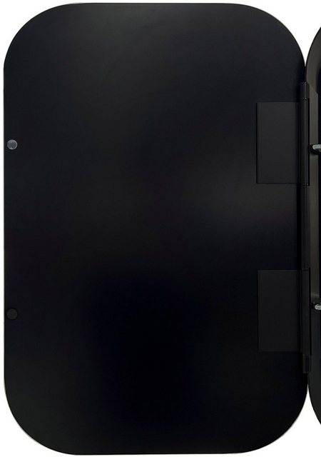 Talos Badezimmerspiegelschrank oval, BxH: 40x60 cm, aus Alumunium und Echtg günstig online kaufen