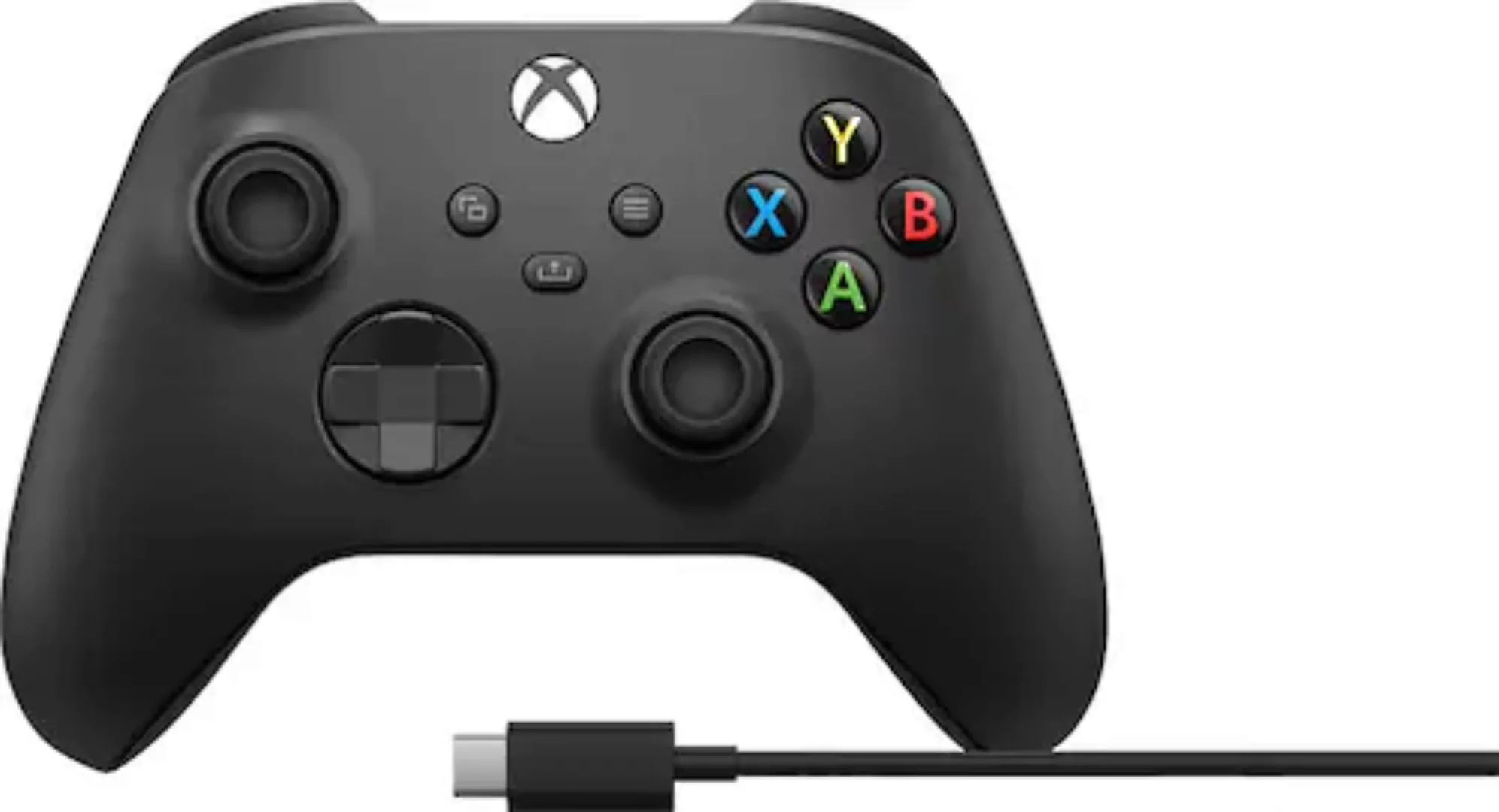 Xbox Wireless-Controller »Carbon Black«, inkl. USB-C Kabel, ohne Akku günstig online kaufen
