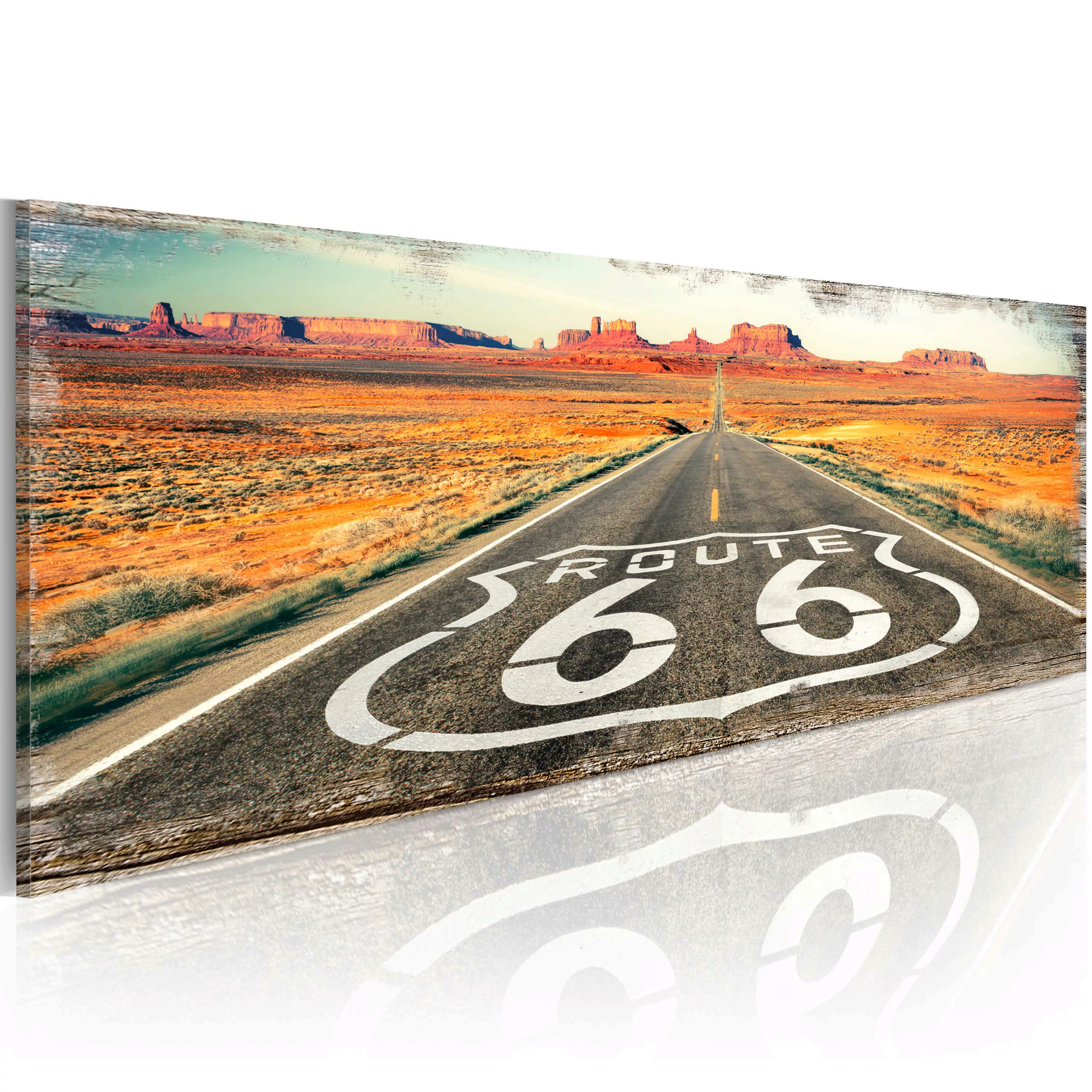 Wandbild - Straight road günstig online kaufen