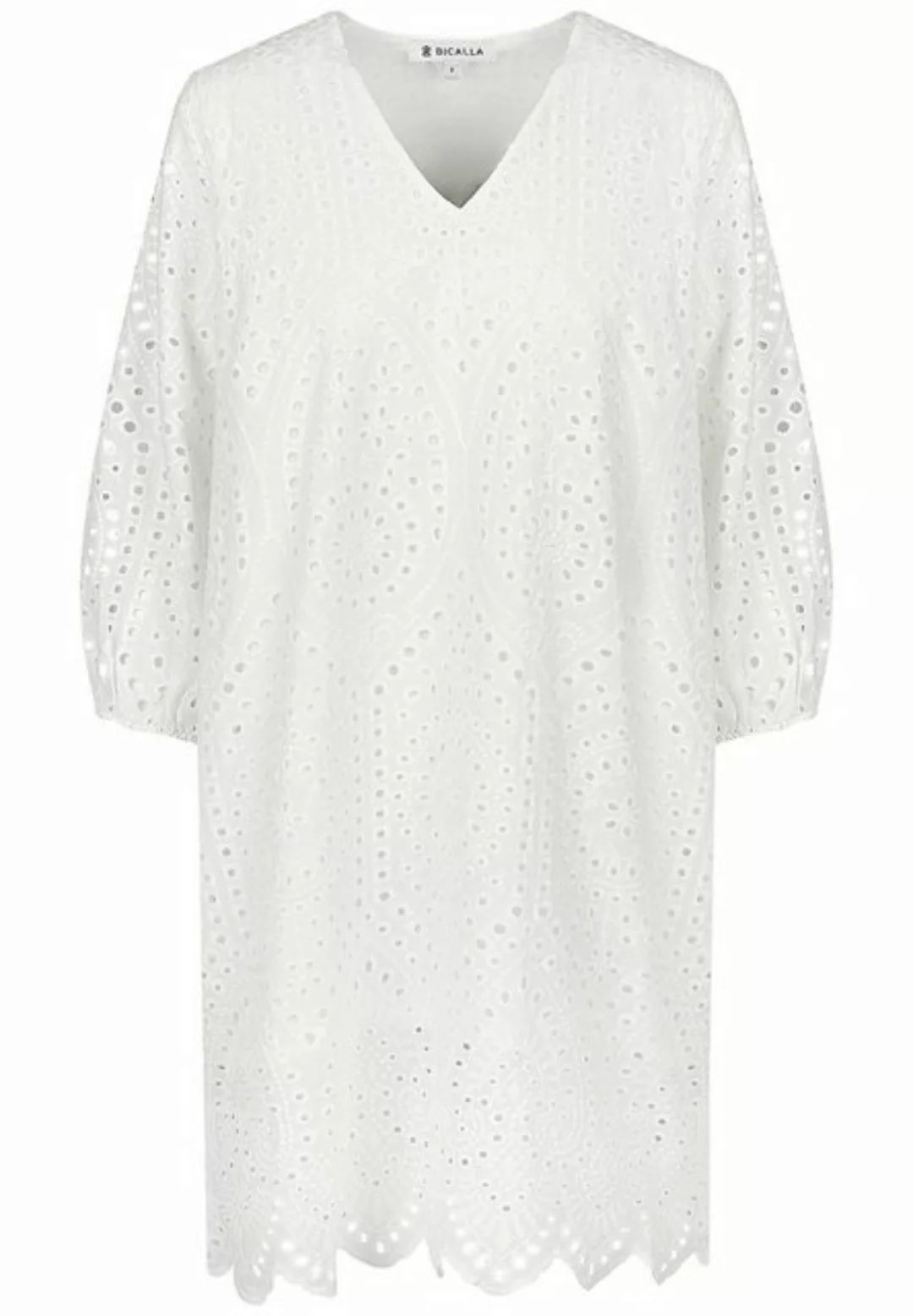 BICALLA Midikleid Dress Eyelet Emb. - 01/off-white (1-tlg) günstig online kaufen