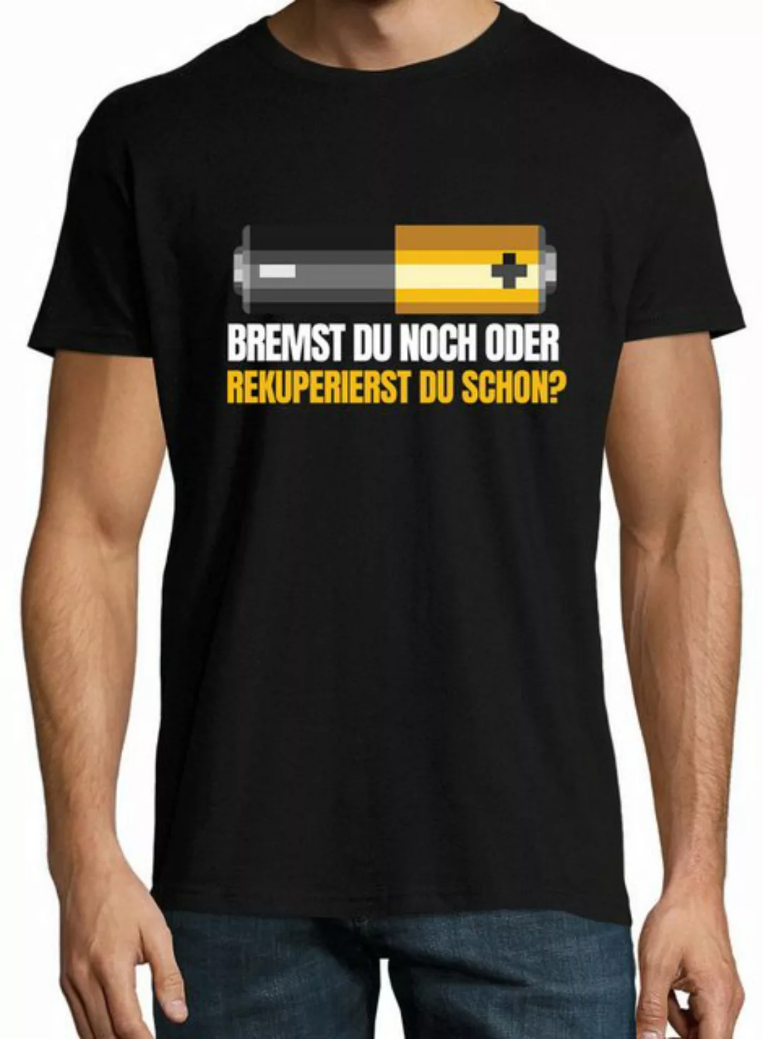 Youth Designz Print-Shirt Batterie Bremst Herren T-Shirt mit lustigen Logo günstig online kaufen