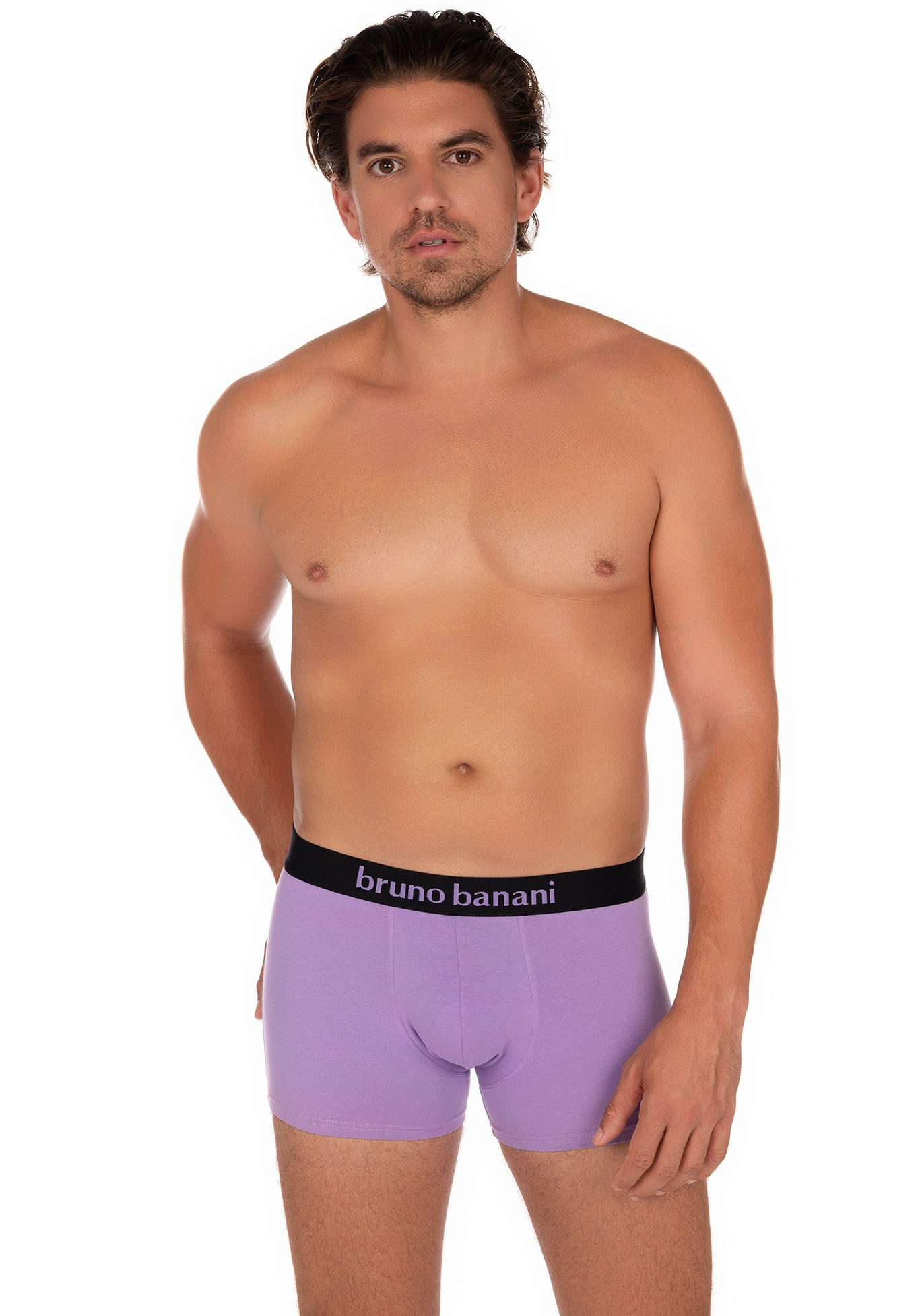 Bruno Banani Boxer "Flowing", (2er Pack), mit kontrastreichem Logobund günstig online kaufen