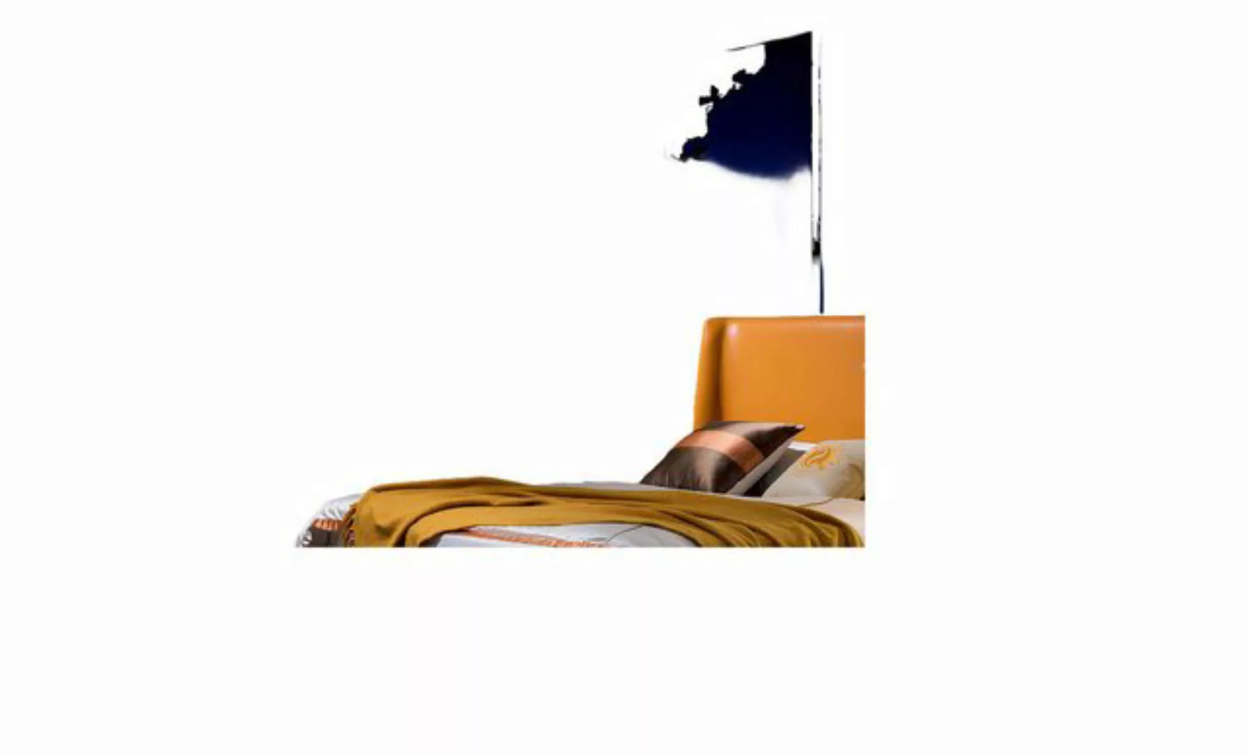 Xlmoebel Bett Neues massives Möbelstück aus orangefarbenem Holz für das Sch günstig online kaufen