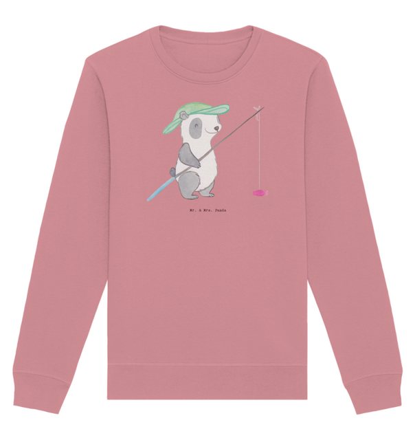 Mr. & Mrs. Panda Longpullover Größe S Panda Angeln - Canyon Pink - Geschenk günstig online kaufen