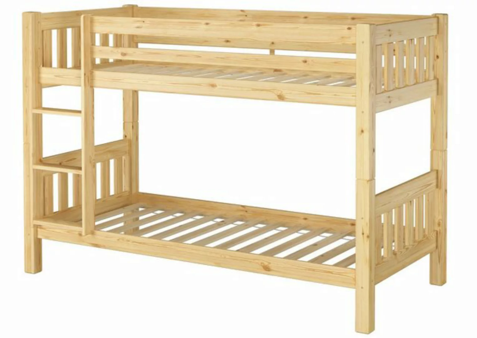 Erst-Holz® Kinderetagenbett Kiefer Massivholz 90x200 mit Rost natur Gr. 90 günstig online kaufen
