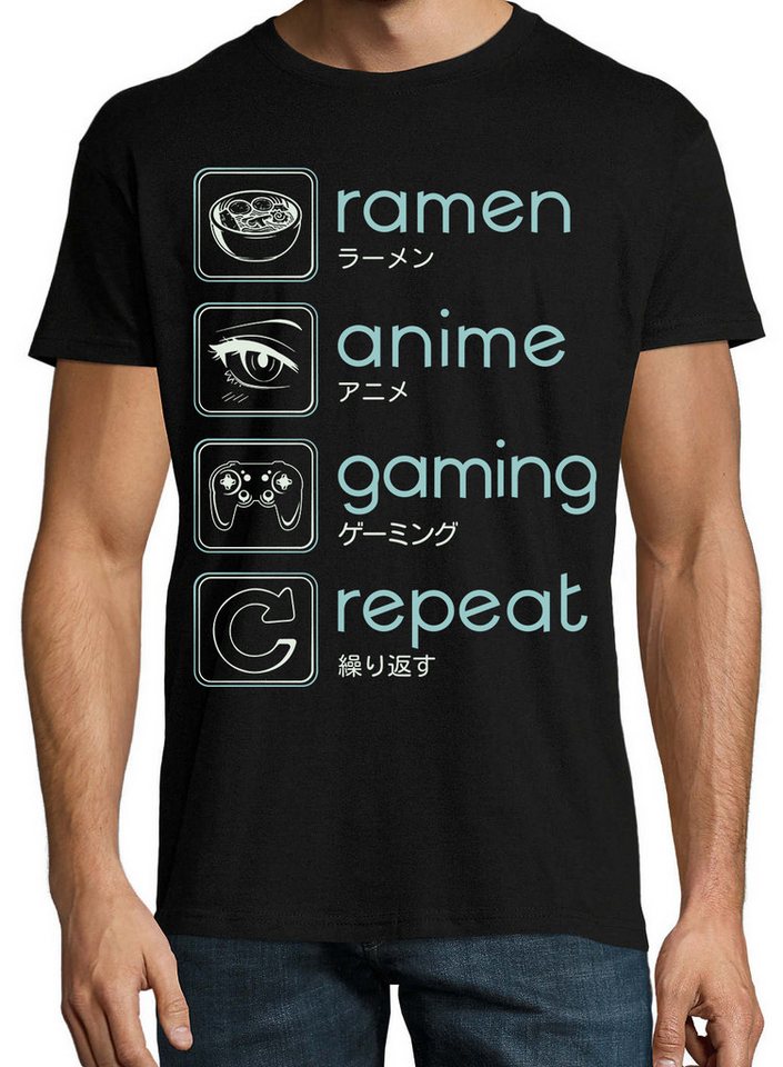 Youth Designz Print-Shirt Ramen Anime Gaming Herren T-Shirt mit lustigen Lo günstig online kaufen