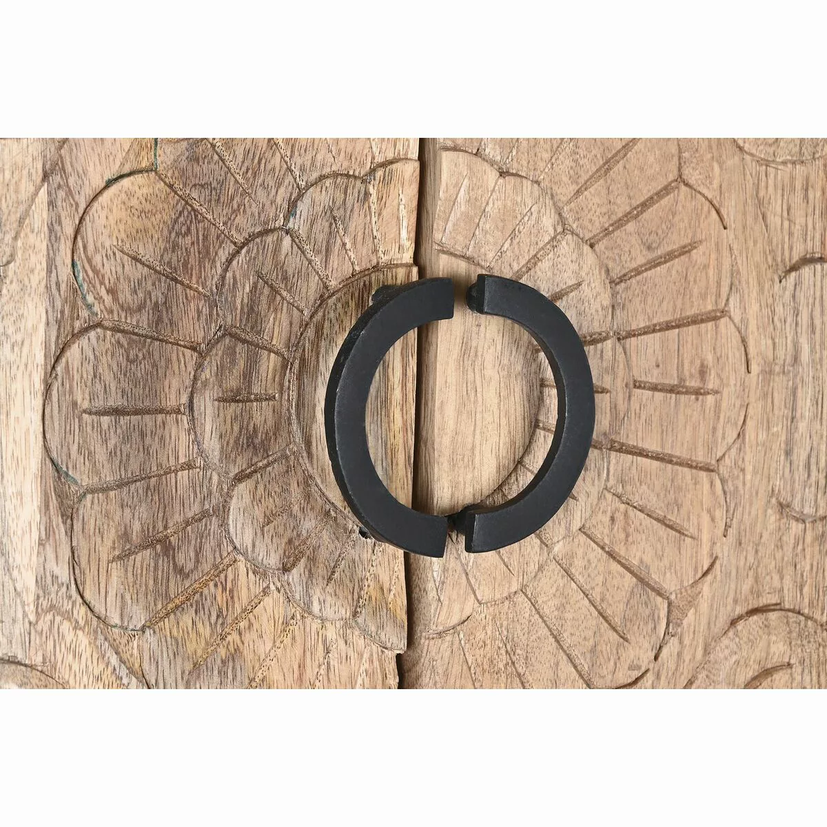 Schrank Dkd Home Decor Natürlich Schwarz Metall Mango-holz (110 X 45 X 190 günstig online kaufen