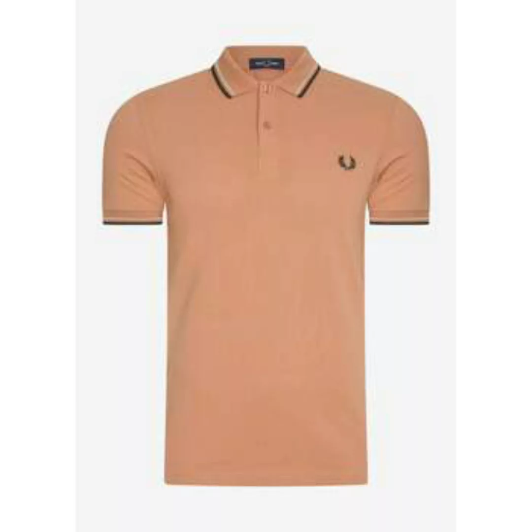 Fred Perry  T-Shirts & Poloshirts Twin tipped  shirt - light rust warm gree günstig online kaufen