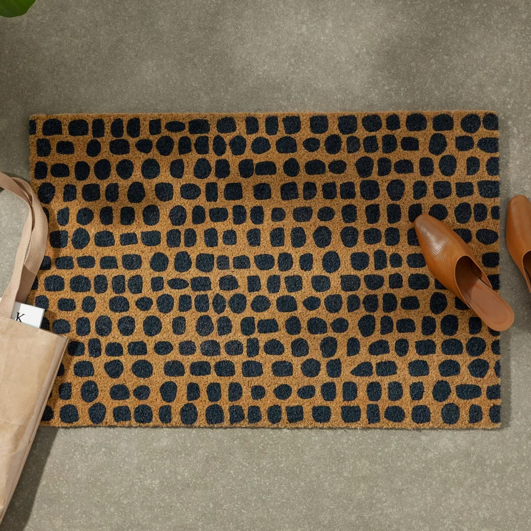Uxi Fussmatte (60 x 90 cm), dunkles Marineblau - MADE.com günstig online kaufen
