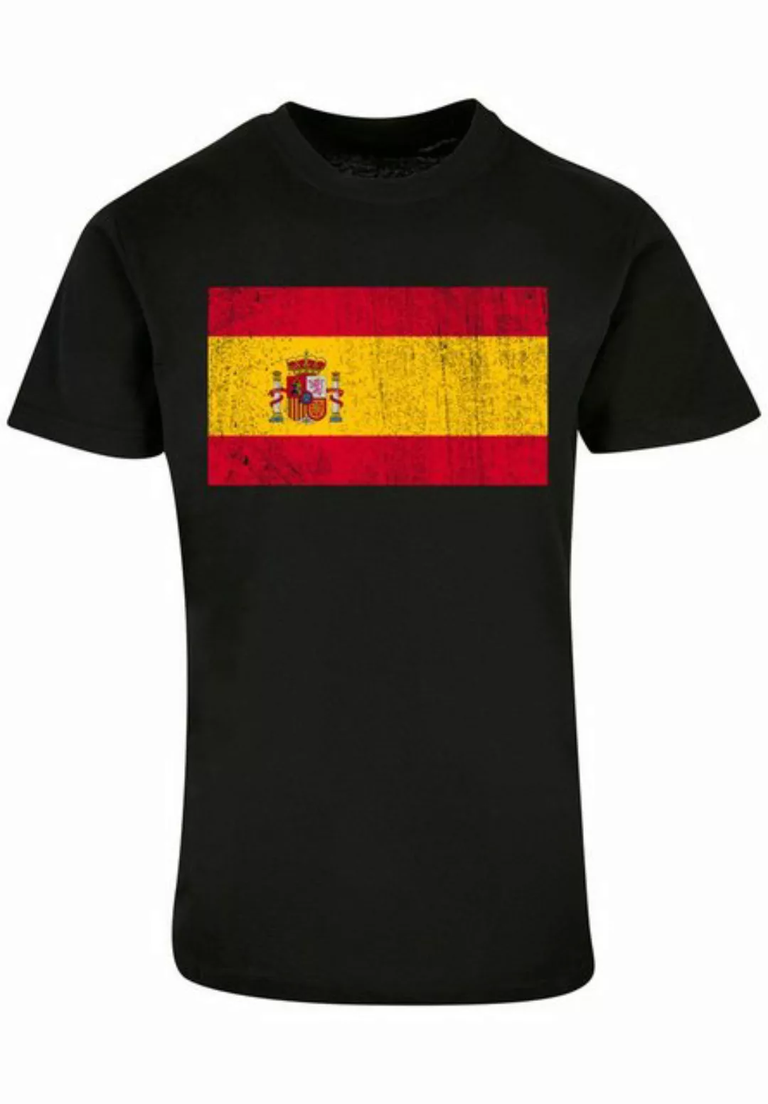 F4NT4STIC T-Shirt "Spanien Flagge Spain distressed", Print günstig online kaufen