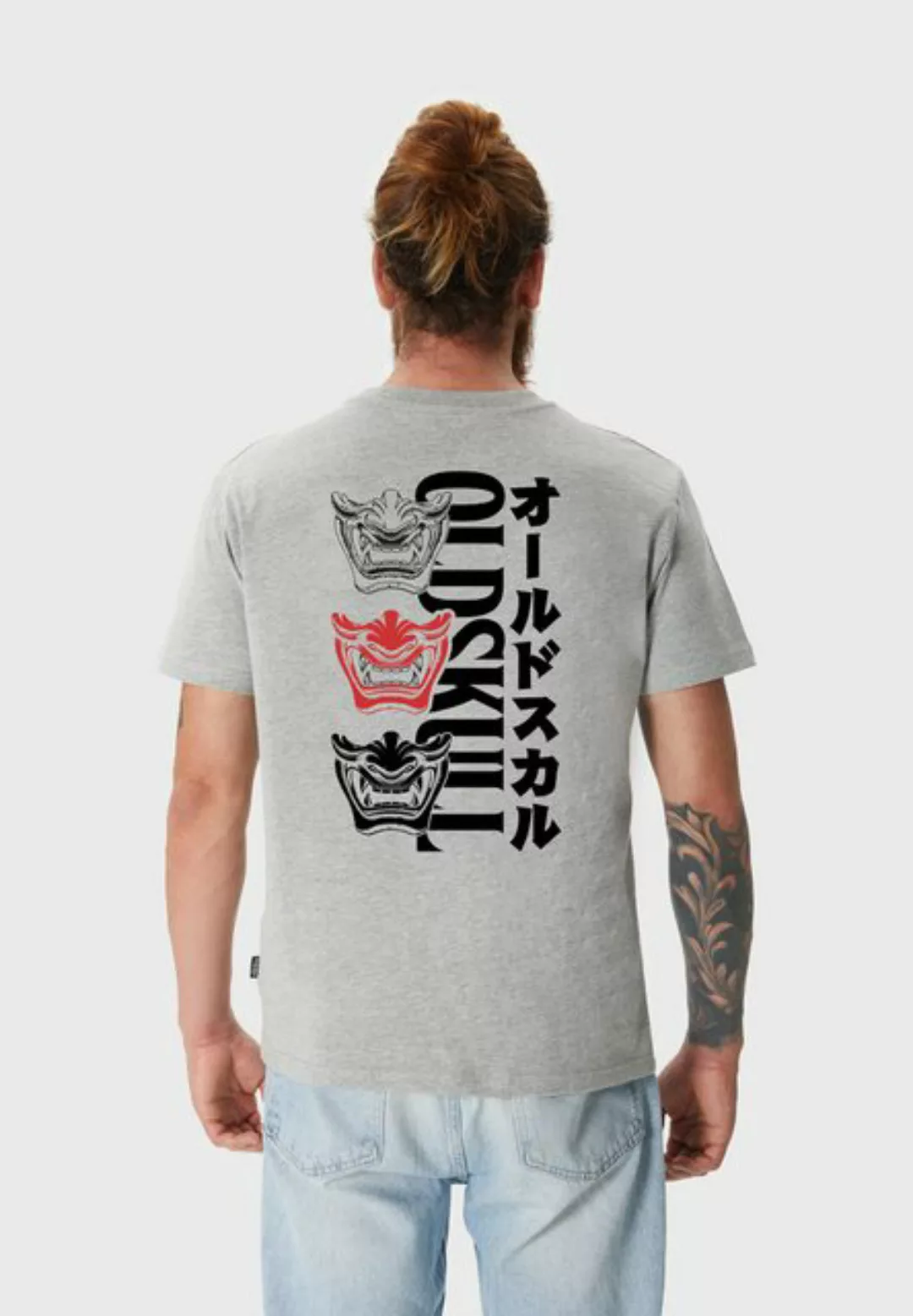 Oldskull T-Shirt Asian Triple Mask Logo Graphic günstig online kaufen