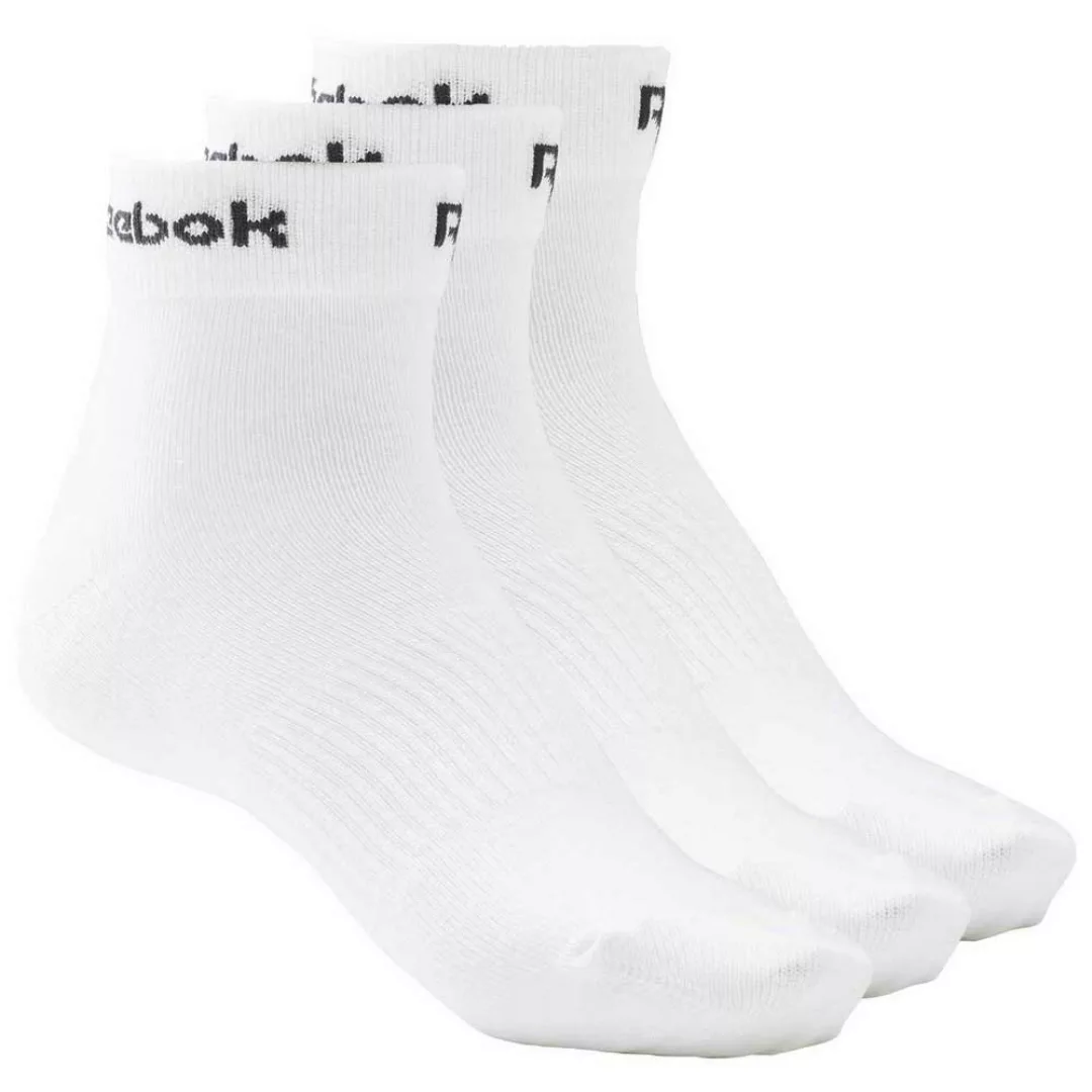 Reebok Active Core Ankle Socken 3 Paare EU 37-39 White günstig online kaufen